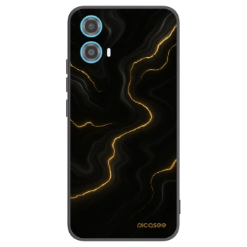 Picasee fekete szilikon tok az alábbi mobiltelefonokra Motorola Moto G34 5G - Thunder
