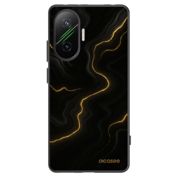 Picasee fekete szilikon tok az alábbi mobiltelefonokra Xiaomi Poco F7 Pro 5G - Thunder