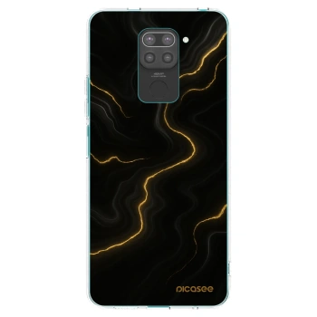 Picasee fekete szilikon tok az alábbi mobiltelefonokra Xiaomi Redmi Note 9 - Thunder