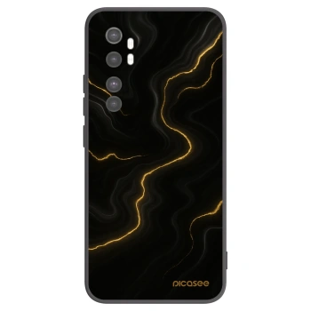 Picasee fekete szilikon tok az alábbi mobiltelefonokra Xiaomi Mi Note 10 Lite - Thunder
