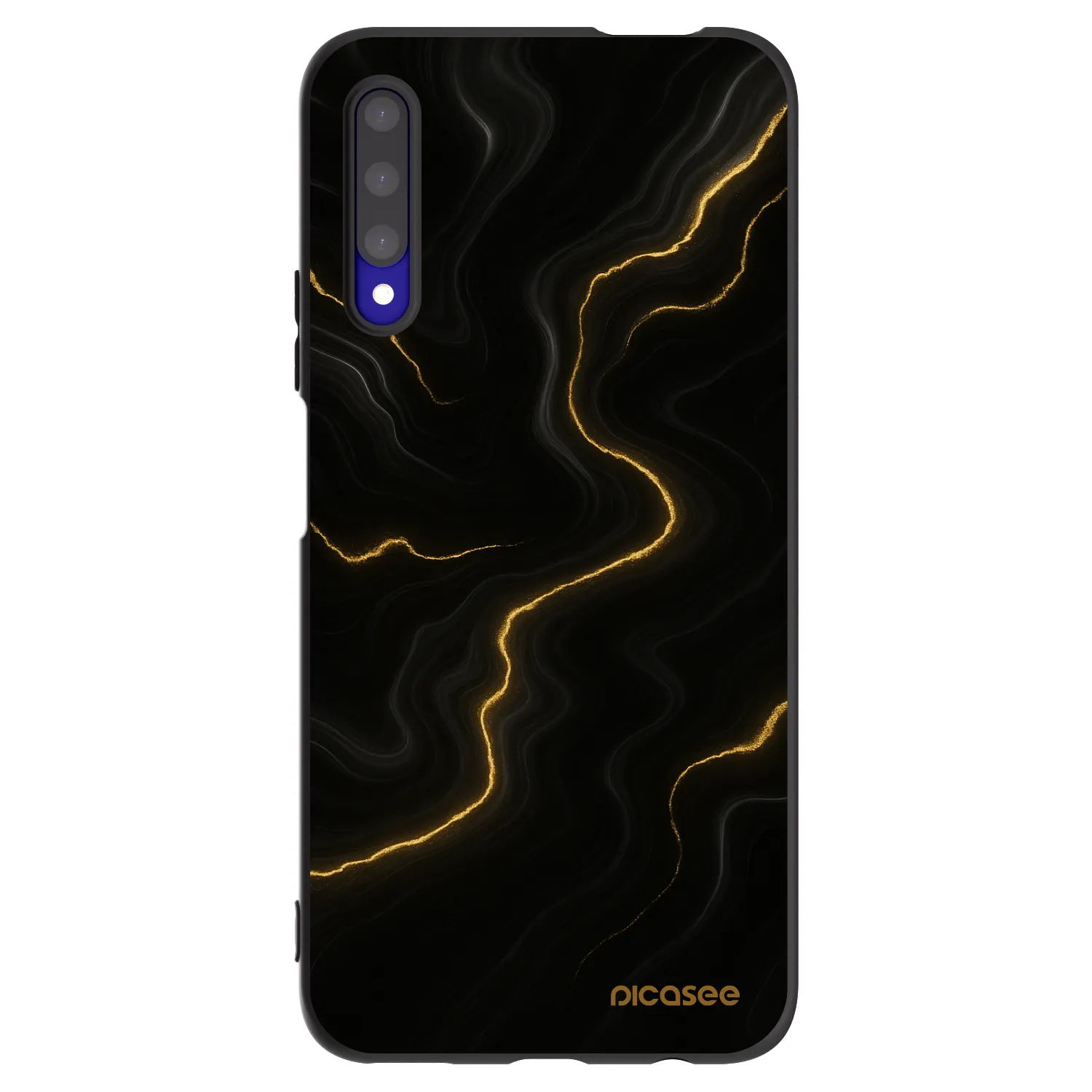 Picasee fekete szilikon tok az alábbi mobiltelefonokra Honor 9X Pro - Thunder