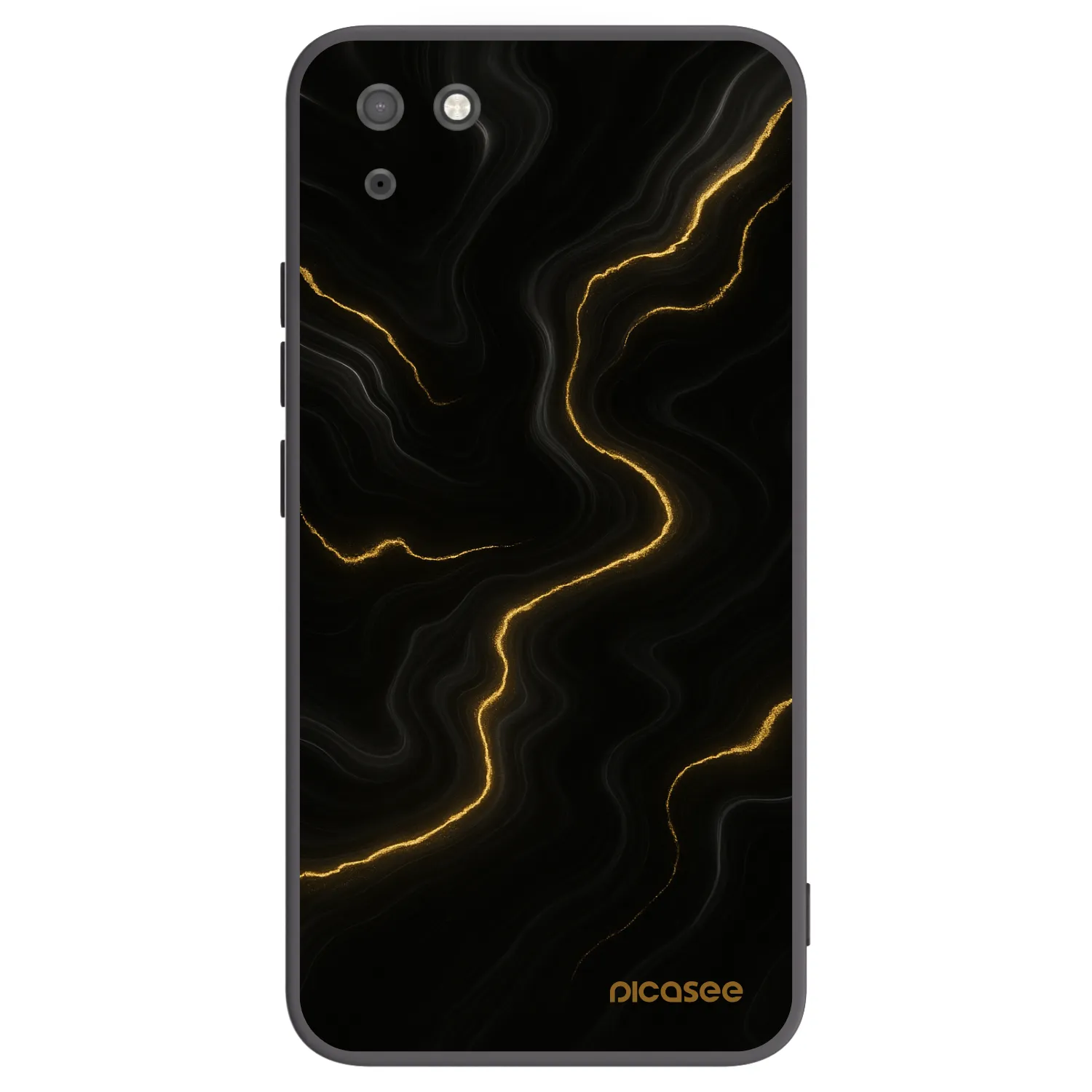Picasee fekete szilikon tok az alábbi mobiltelefonokra Huawei Y5P - Thunder
