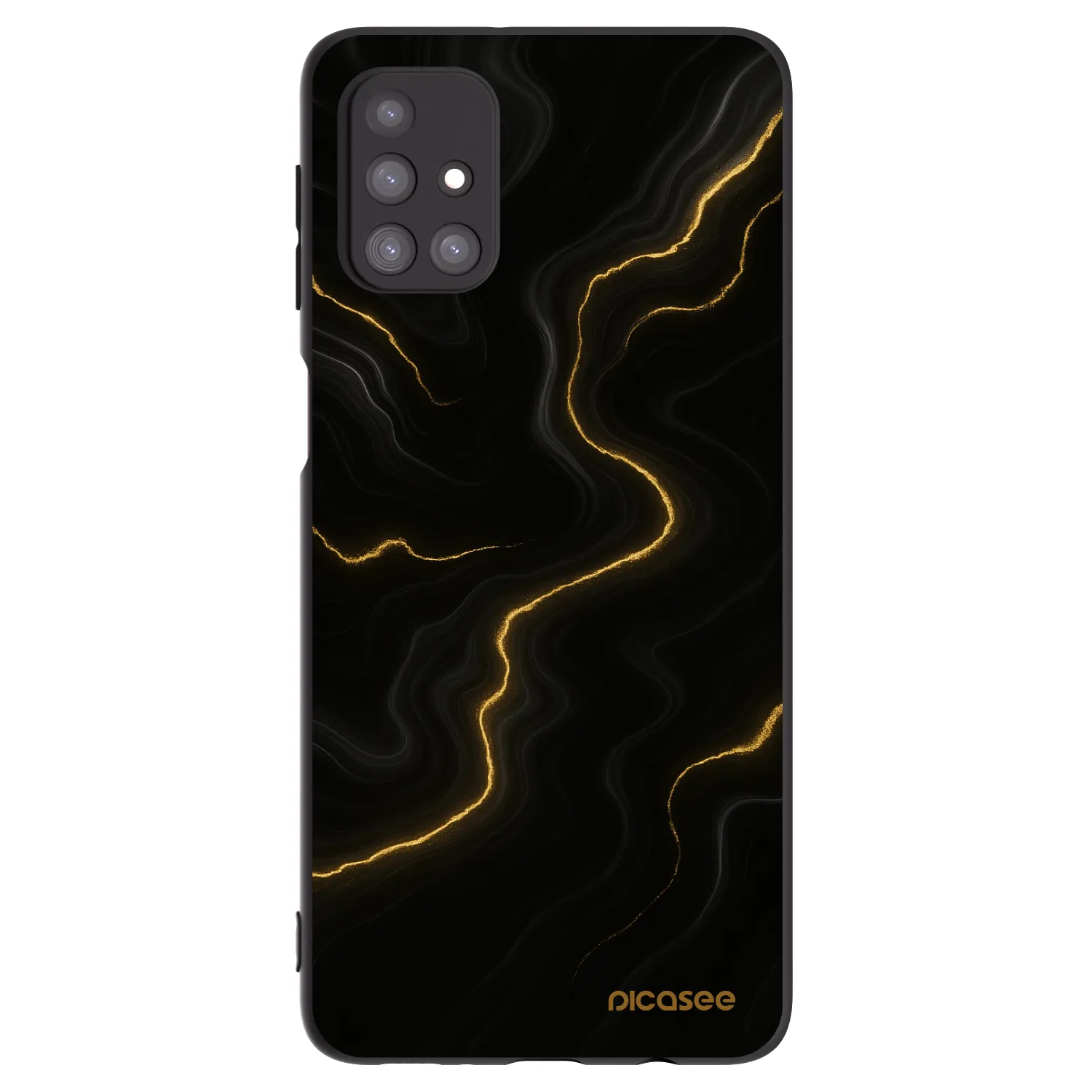 Picasee fekete szilikon tok az alábbi mobiltelefonokra Samsung Galaxy M31s - Thunder