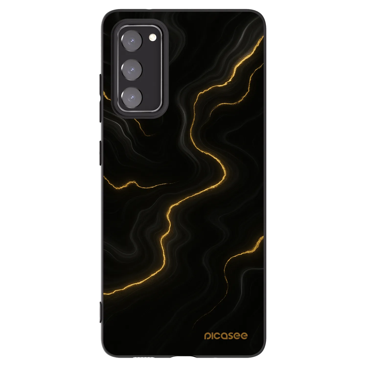 Picasee fekete szilikon tok az alábbi mobiltelefonokra Samsung Galaxy S20 FE - Thunder