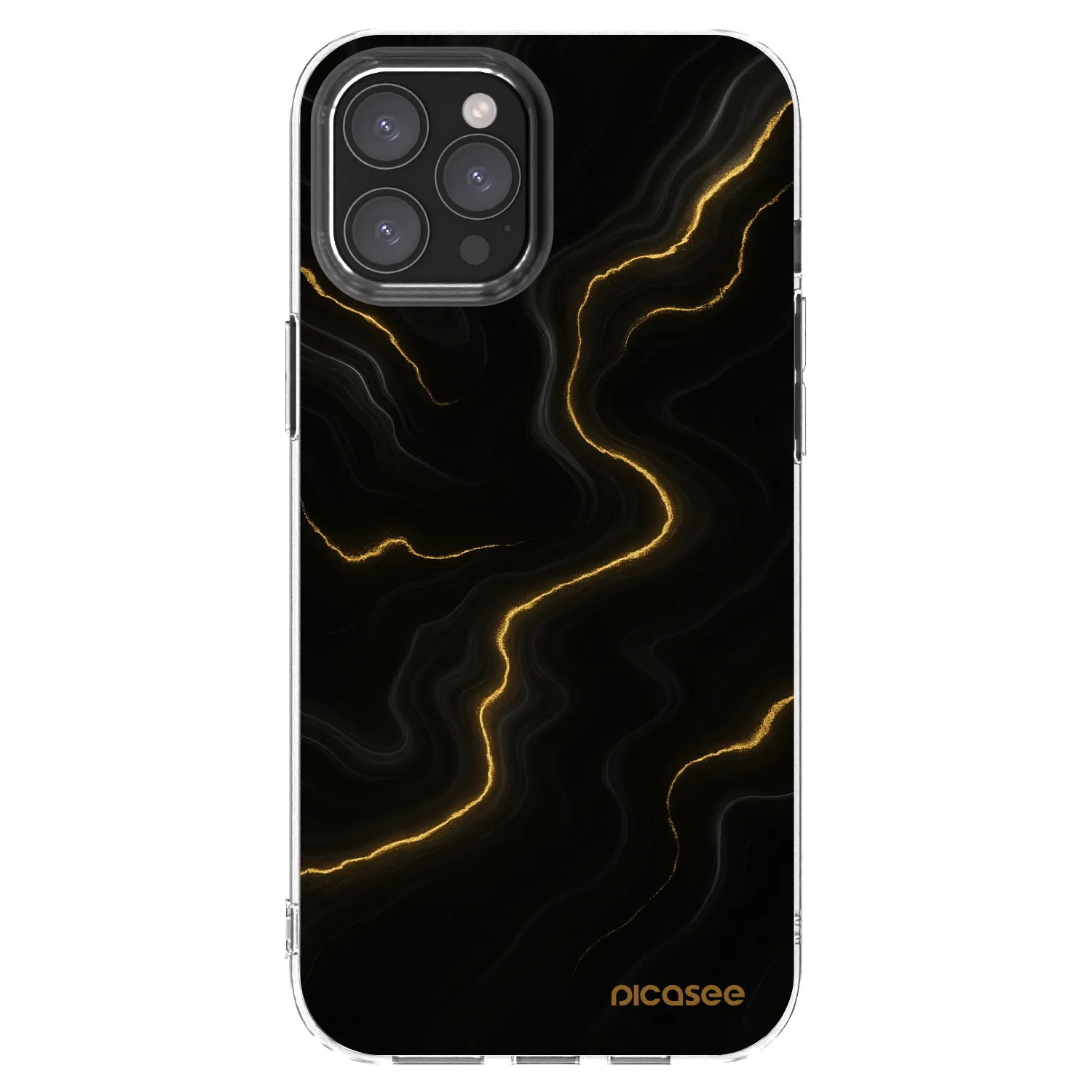 Picasee átlátszó szilikon tok az alábbi mobiltelefonokra Apple iPhone 12 Pro Max - Thunder