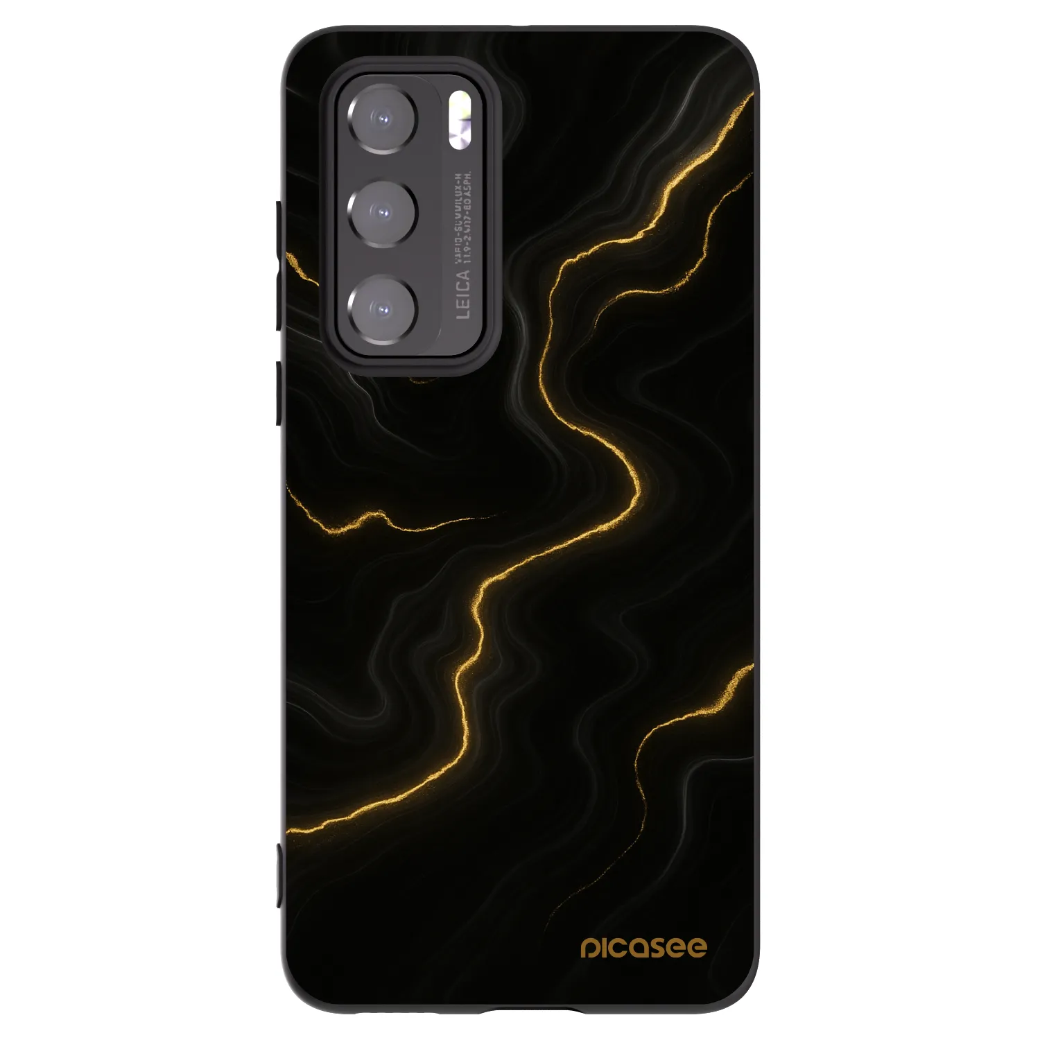 Picasee fekete szilikon tok az alábbi mobiltelefonokra Huawei P40 - Thunder