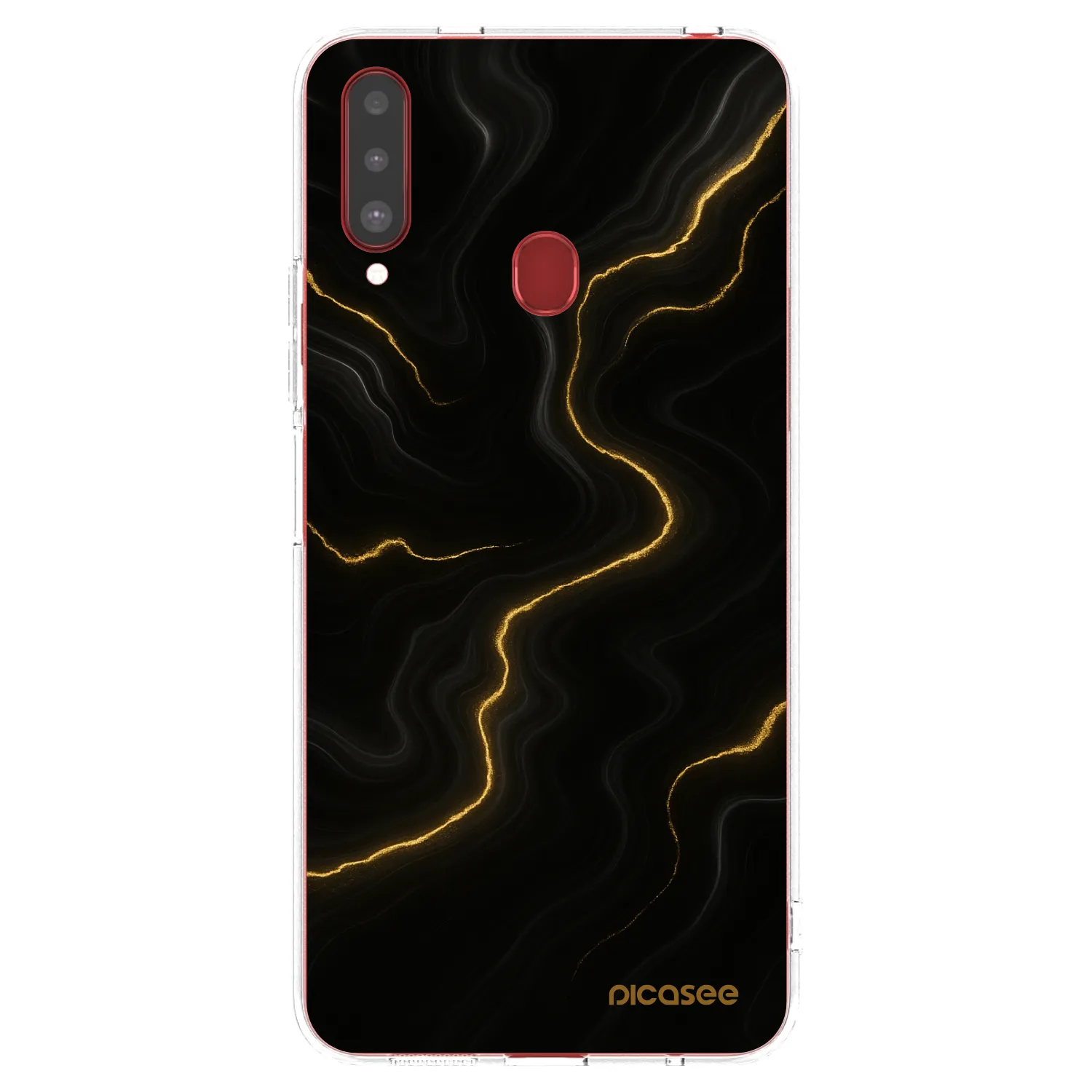 Picasee átlátszó szilikon tok az alábbi mobiltelefonokra Samsung Galaxy A20s - Thunder