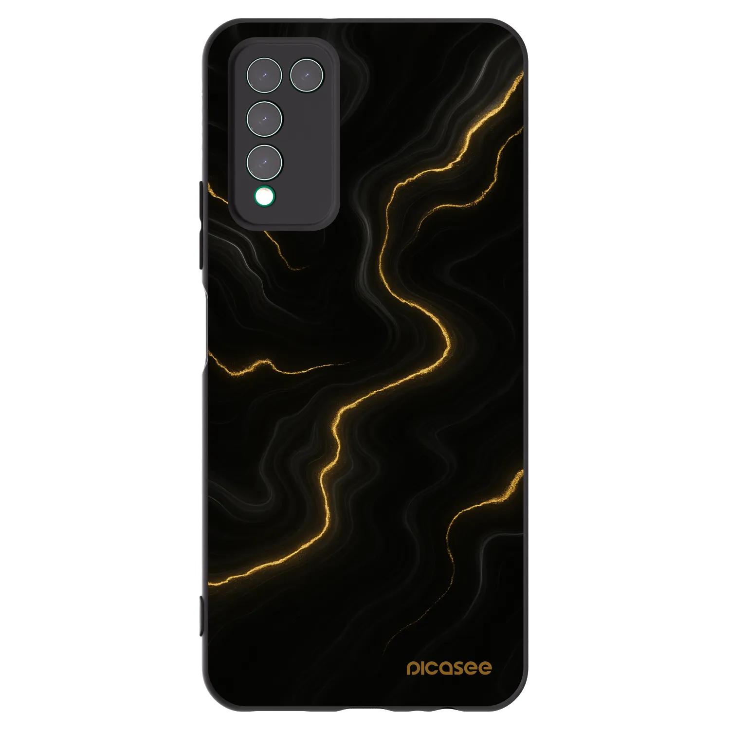 Picasee fekete szilikon tok az alábbi mobiltelefonokra Honor 10X Lite - Thunder