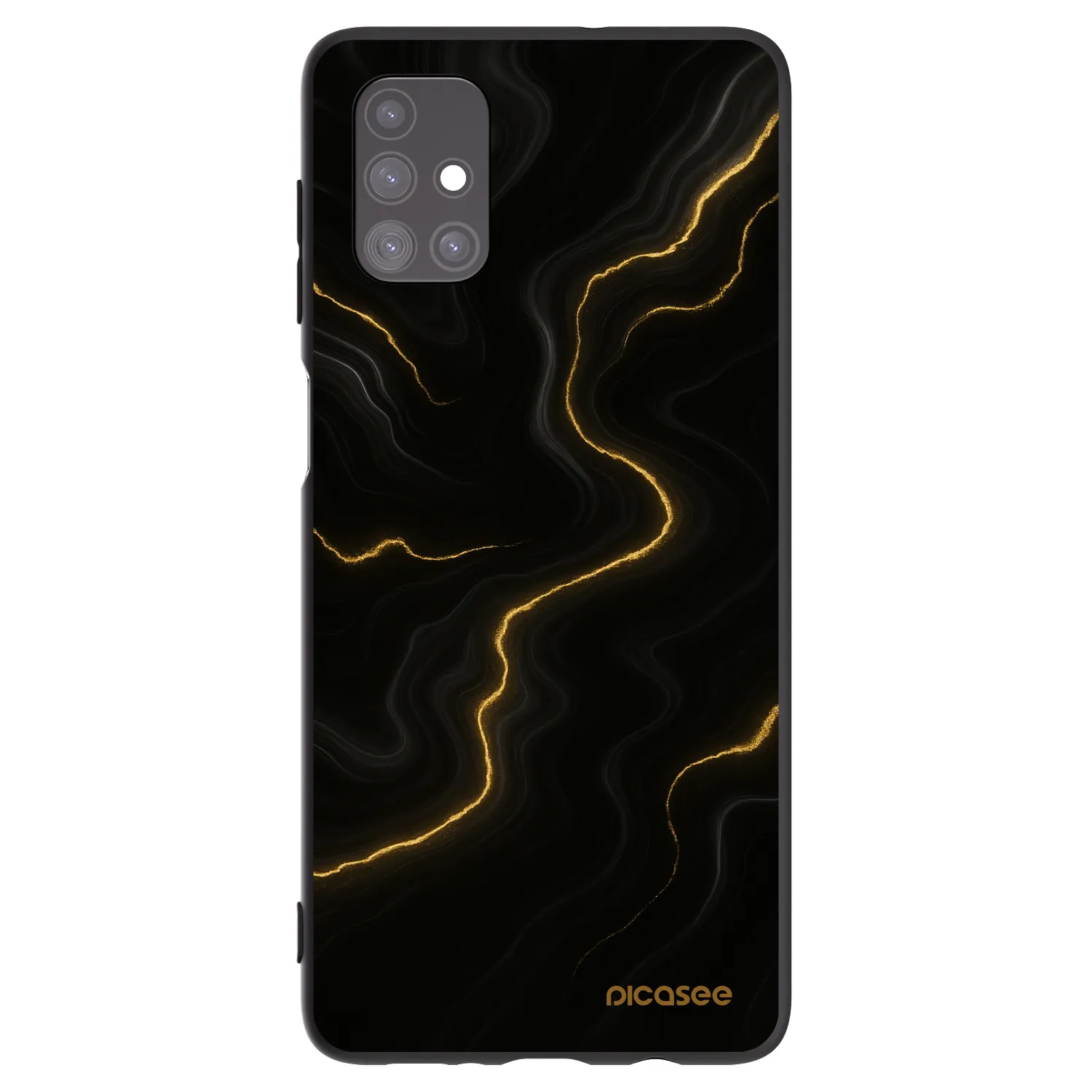 Picasee fekete szilikon tok az alábbi mobiltelefonokra Samsung Galaxy M51 M515F - Thunder