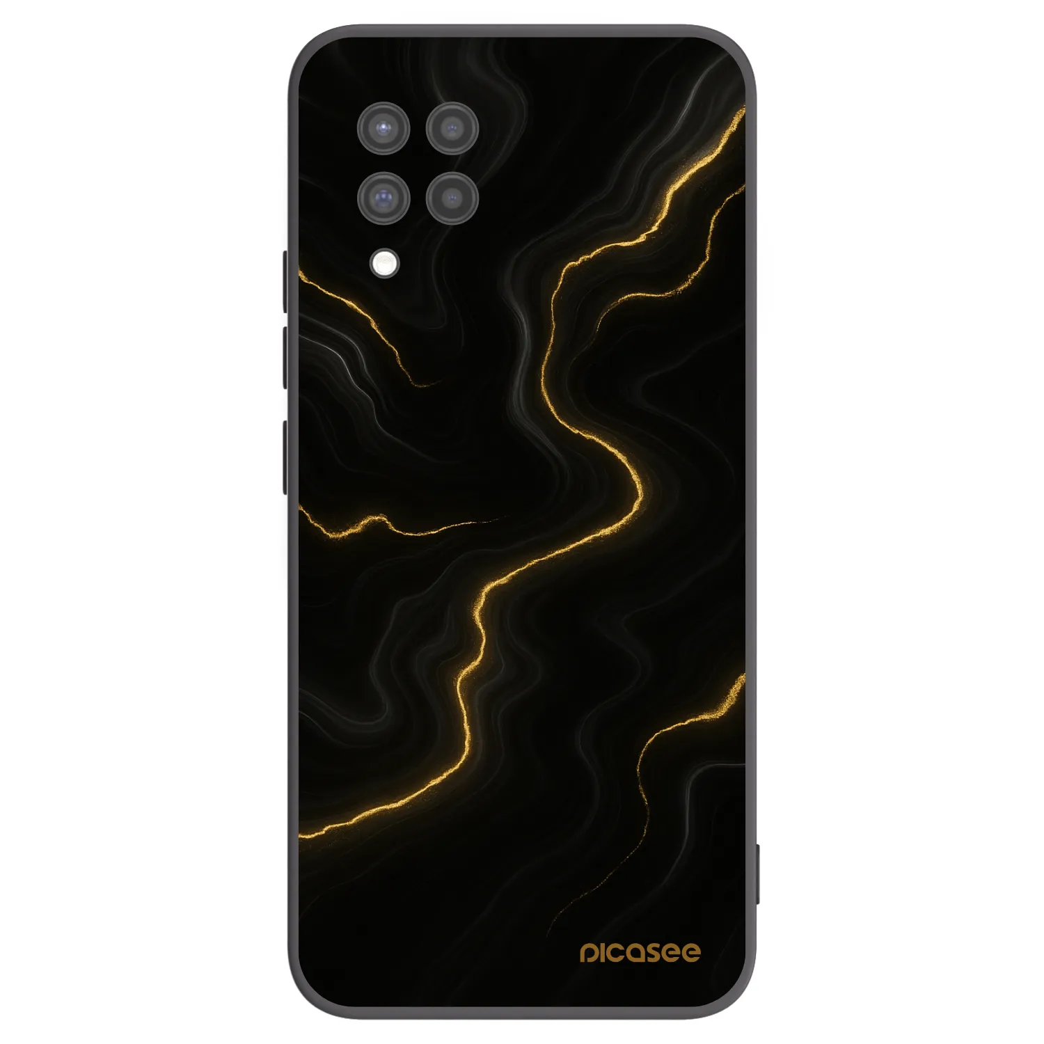 Picasee fekete szilikon tok az alábbi mobiltelefonokra Samsung Galaxy A42 A426B - Thunder