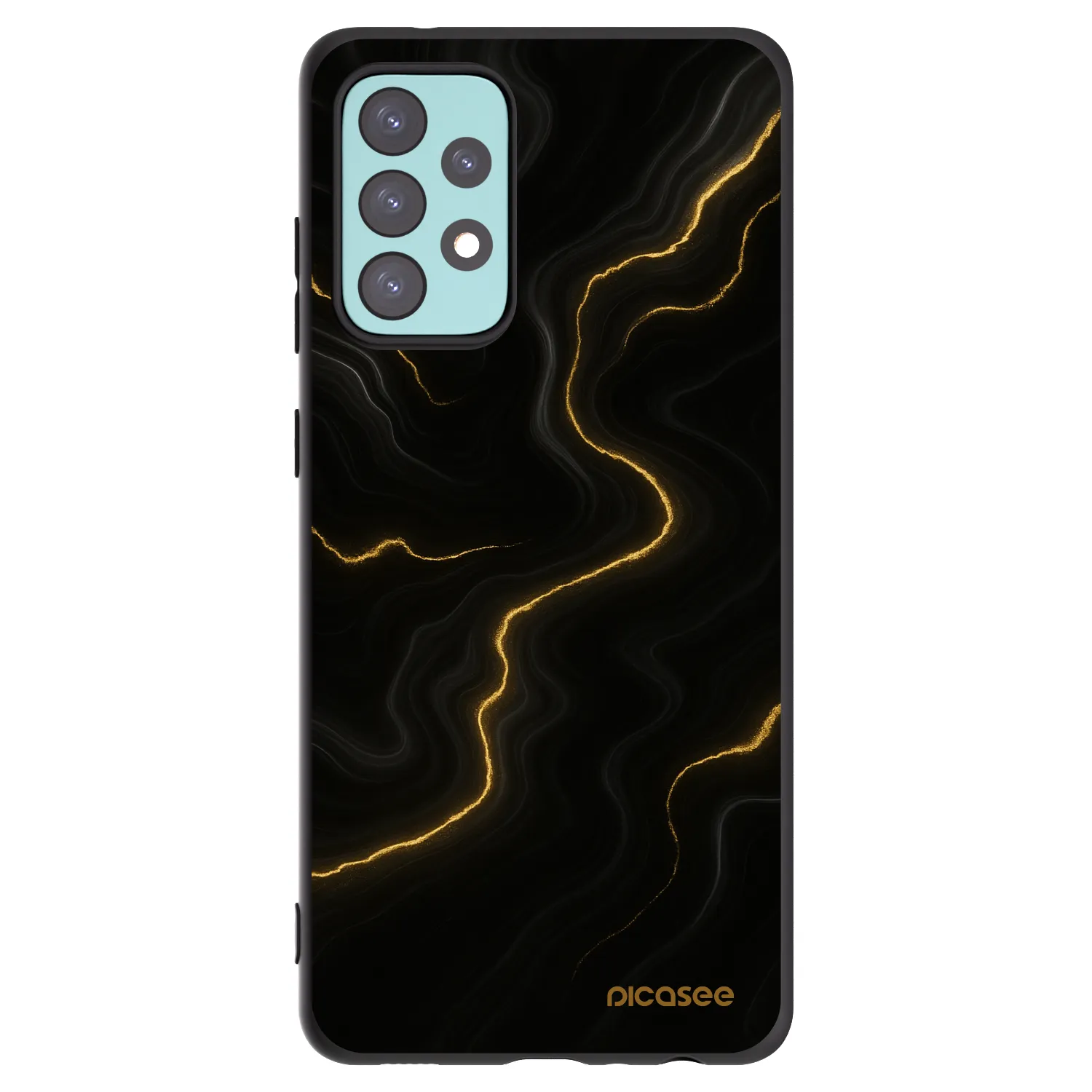 Picasee fekete szilikon tok az alábbi mobiltelefonokra Samsung Galaxy A72 A725F - Thunder