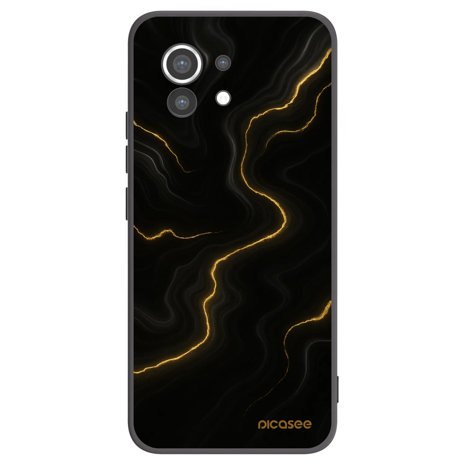 Picasee fekete szilikon tok az alábbi mobiltelefonokra Xiaomi Mi 11 - Thunder