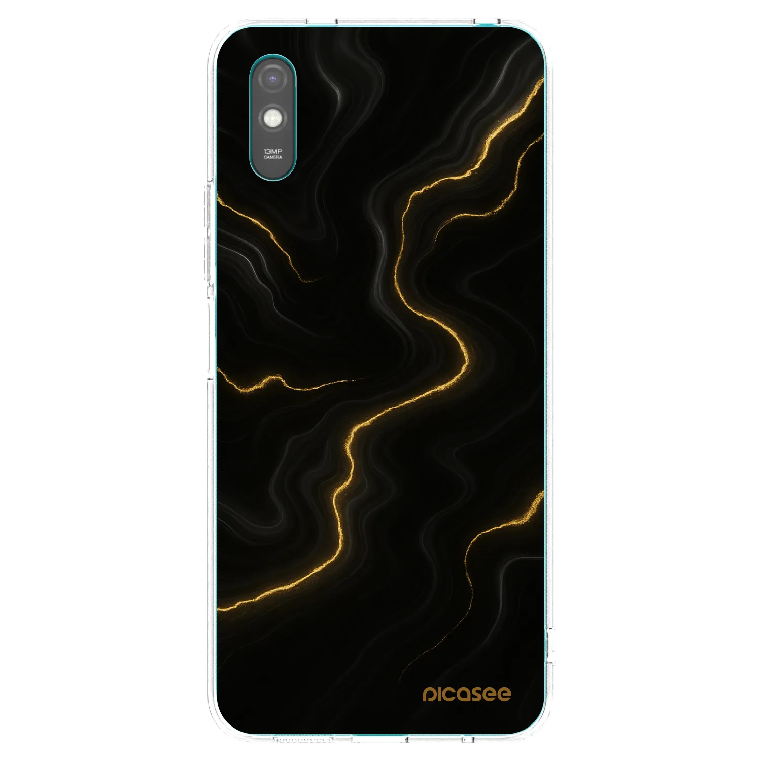 Picasee átlátszó szilikon tok az alábbi mobiltelefonokra Xiaomi Redmi 9AT - Thunder
