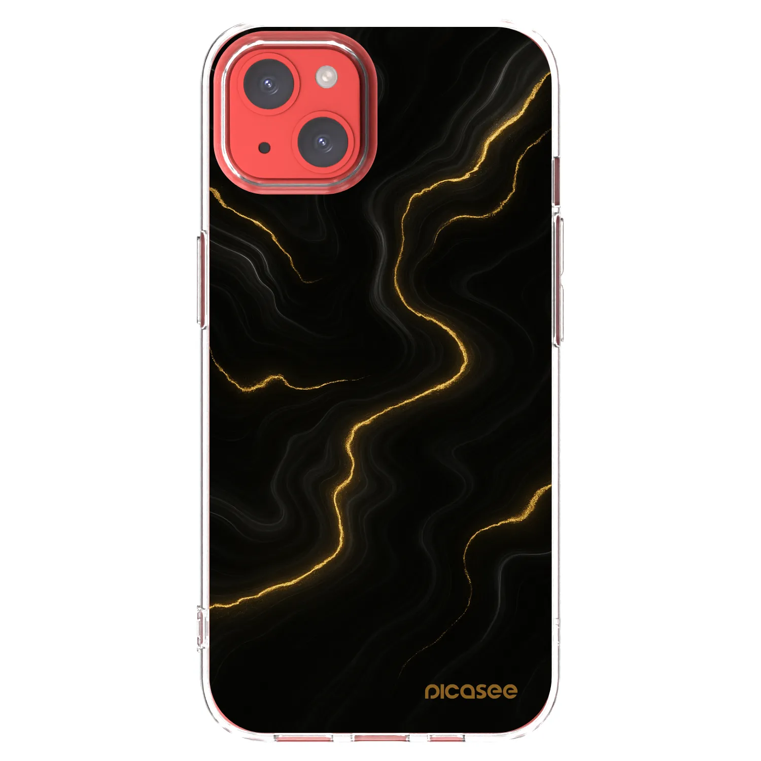 Picasee átlátszó szilikon tok az alábbi mobiltelefonokra Apple iPhone 13 - Thunder