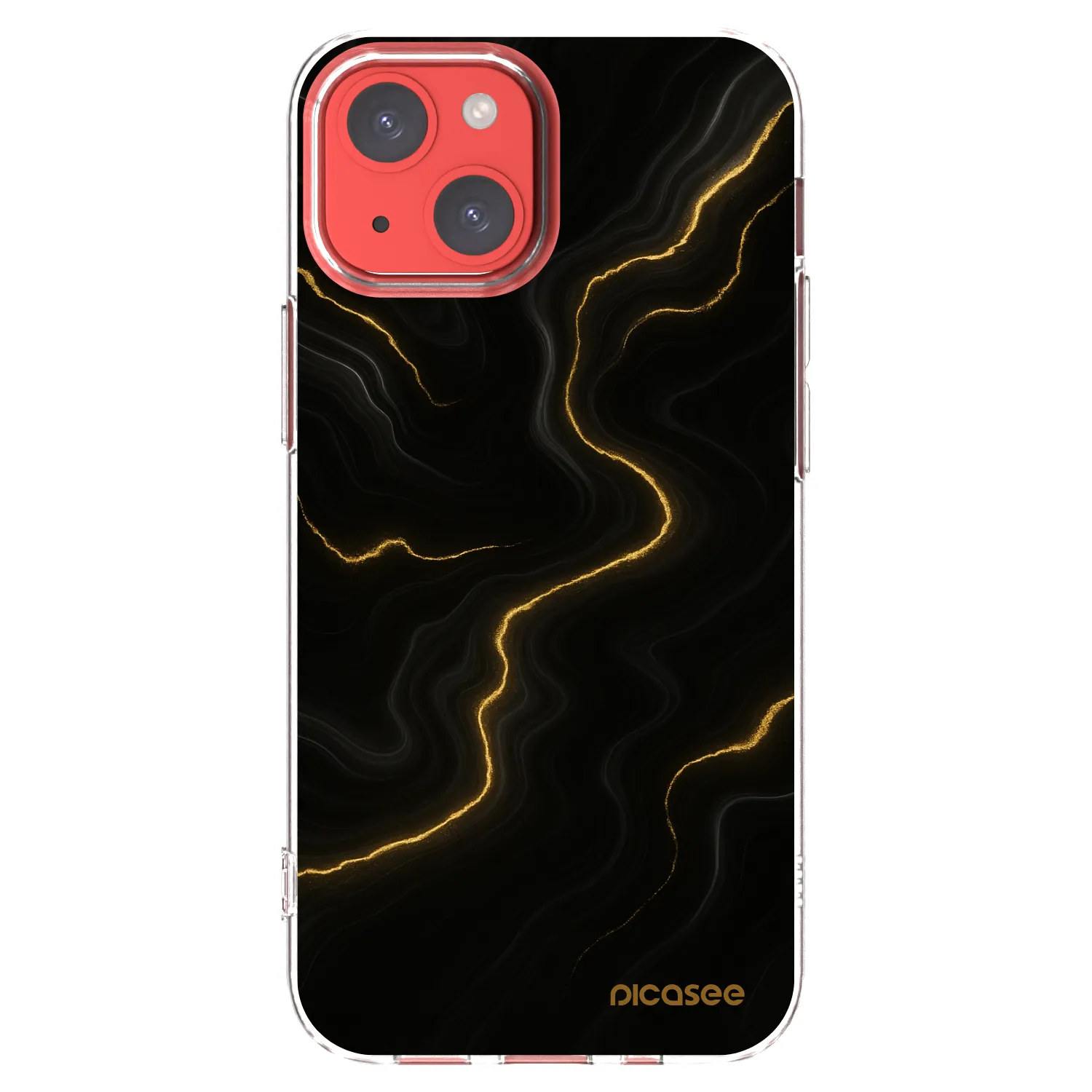Picasee átlátszó szilikon tok az alábbi mobiltelefonokra Apple iPhone 13 mini - Thunder
