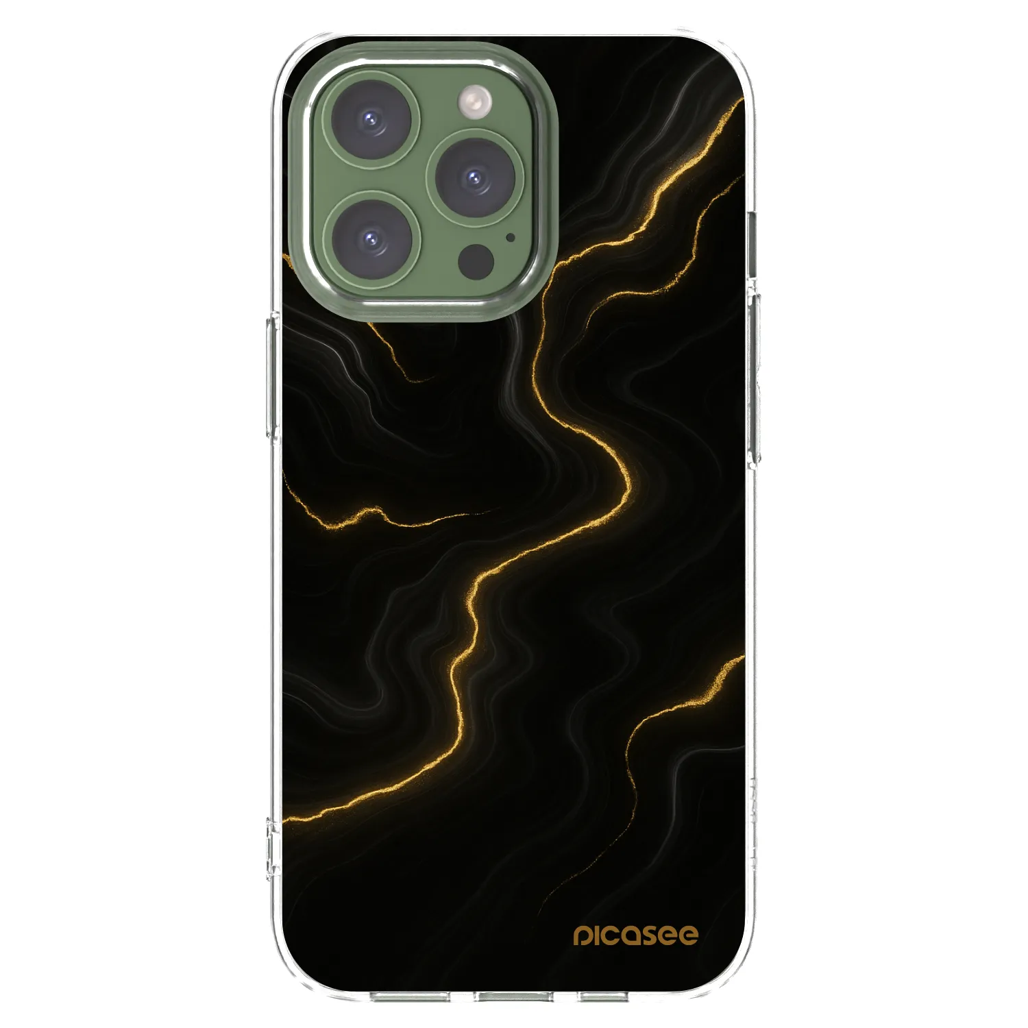 Picasee átlátszó szilikon tok az alábbi mobiltelefonokra Apple iPhone 13 Pro - Thunder