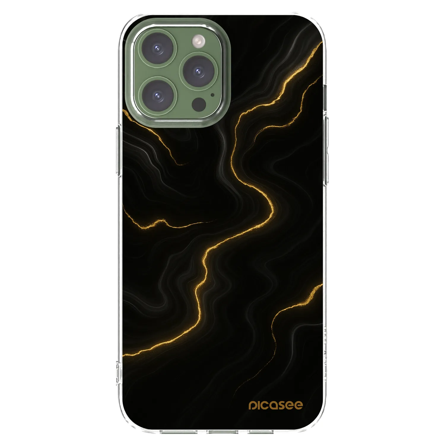 Picasee átlátszó szilikon tok az alábbi mobiltelefonokra Apple iPhone 13 Pro Max - Thunder