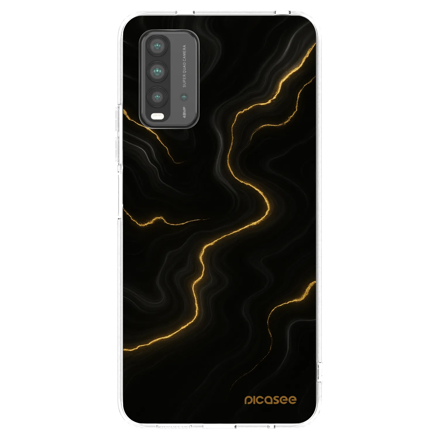 Picasee átlátszó szilikon tok az alábbi mobiltelefonokra Xiaomi Redmi 9T - Thunder