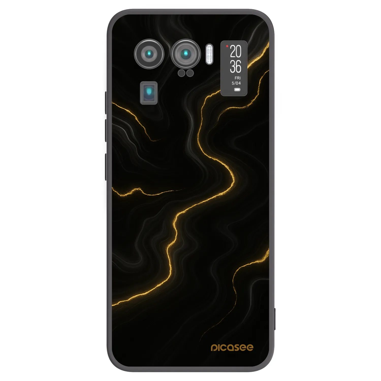 Picasee fekete szilikon tok az alábbi mobiltelefonokra Xiaomi Mi 11 Ultra - Thunder