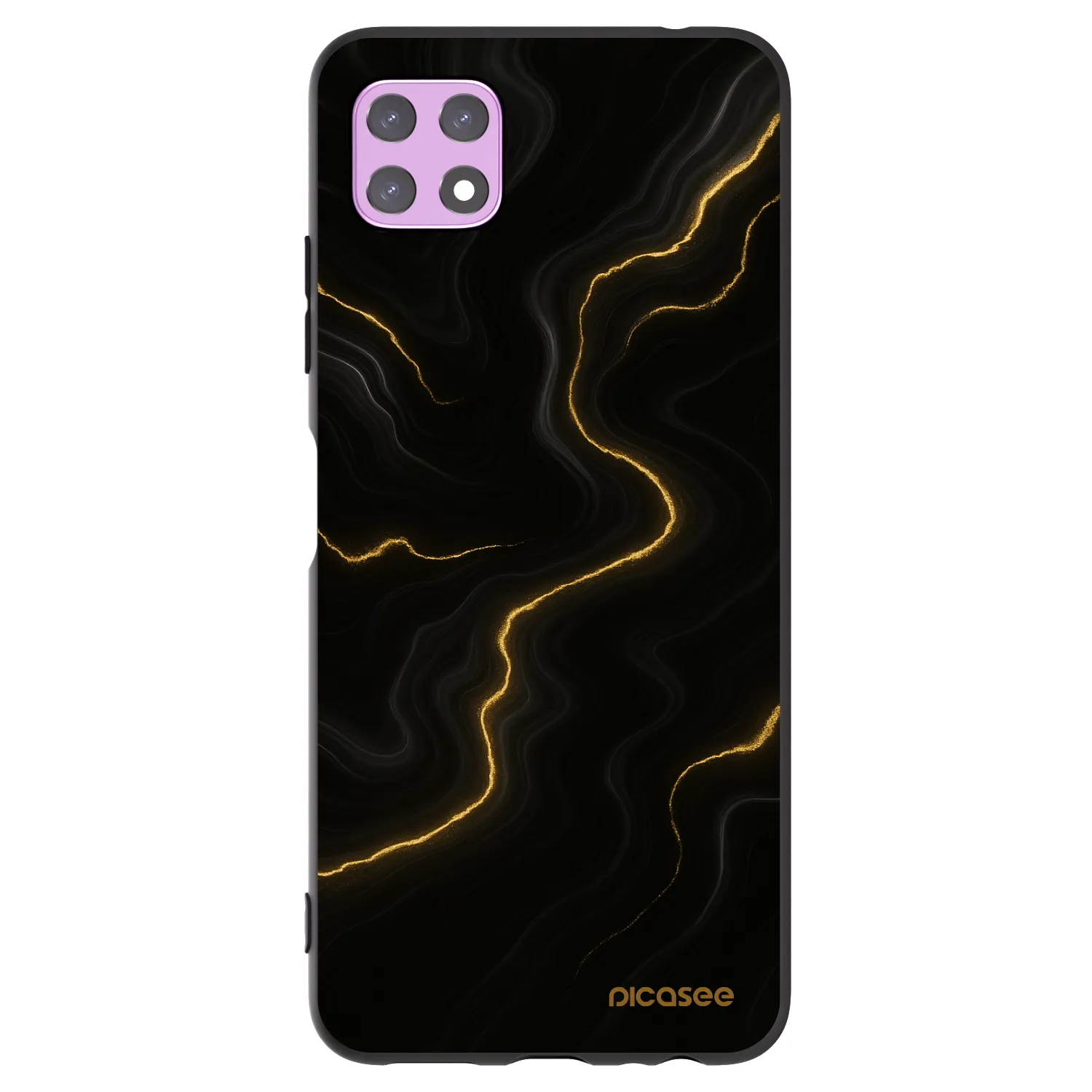 Picasee fekete szilikon tok az alábbi mobiltelefonokra Samsung Galaxy A22 A226B 5G - Thunder