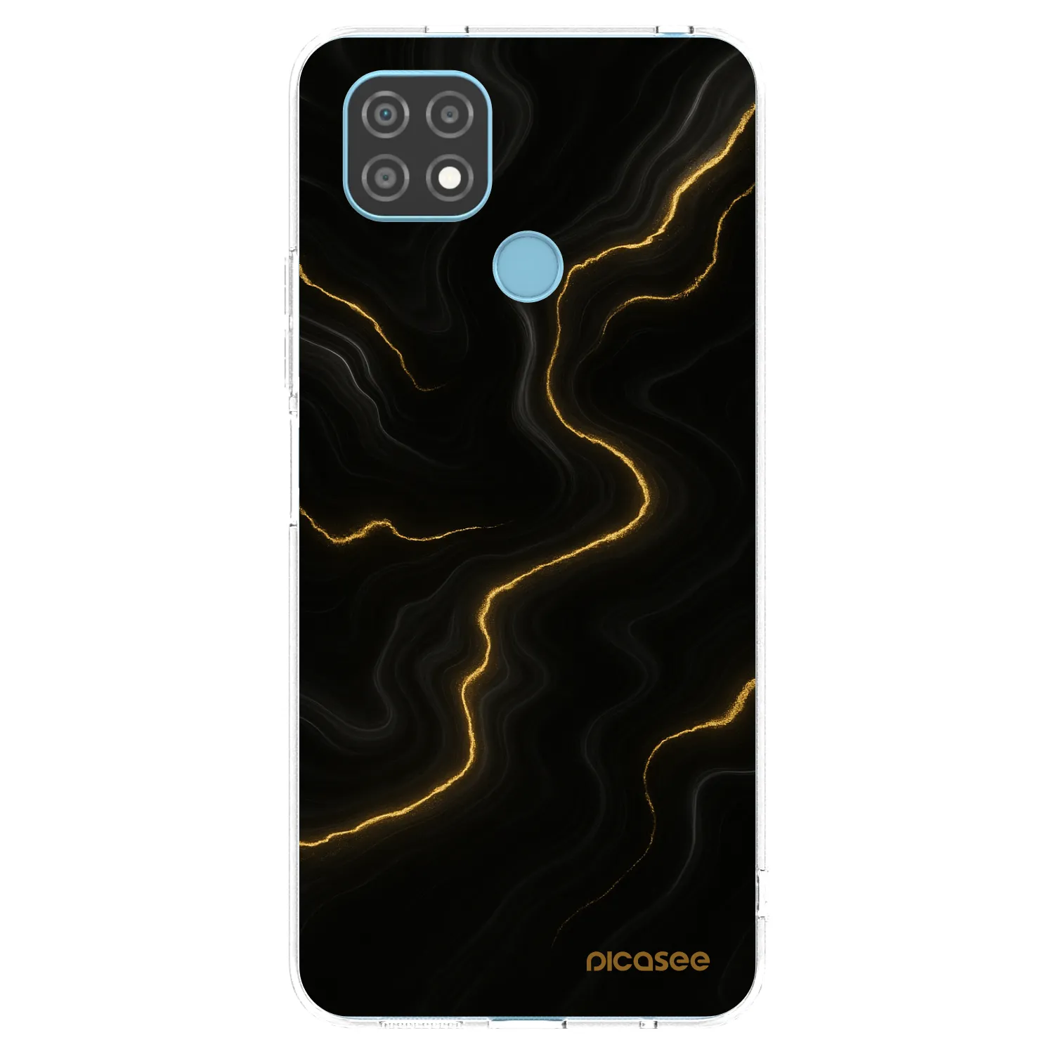 Picasee átlátszó szilikon tok az alábbi mobiltelefonokra Realme C21 - Thunder
