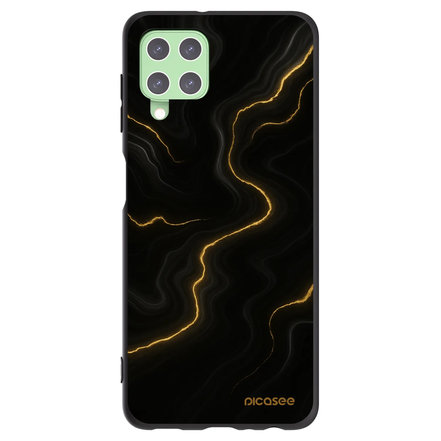 Picasee fekete szilikon tok az alábbi mobiltelefonokra Samsung Galaxy A22 A225F 4G - Thunder