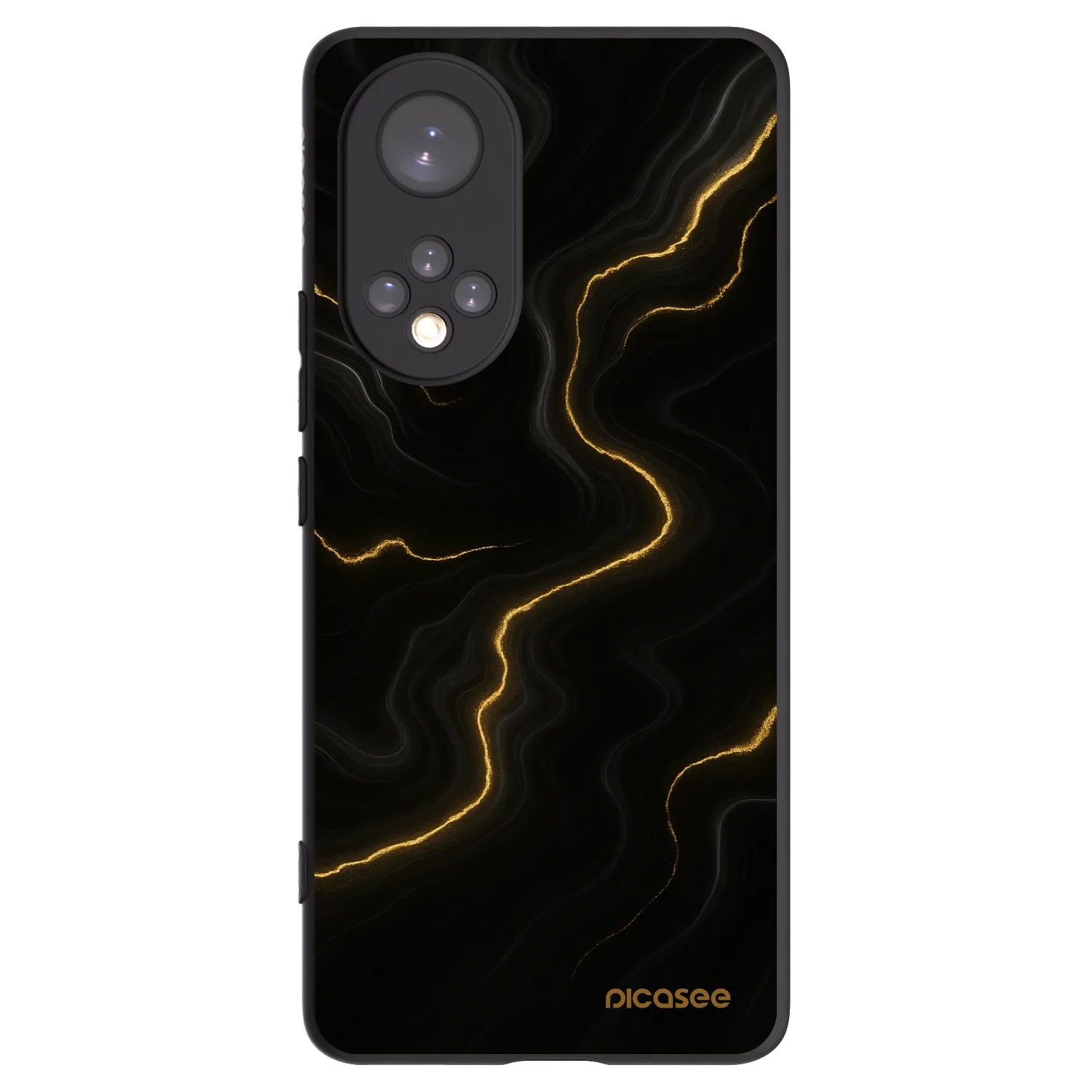 Picasee fekete szilikon tok az alábbi mobiltelefonokra Honor 50 5G - Thunder
