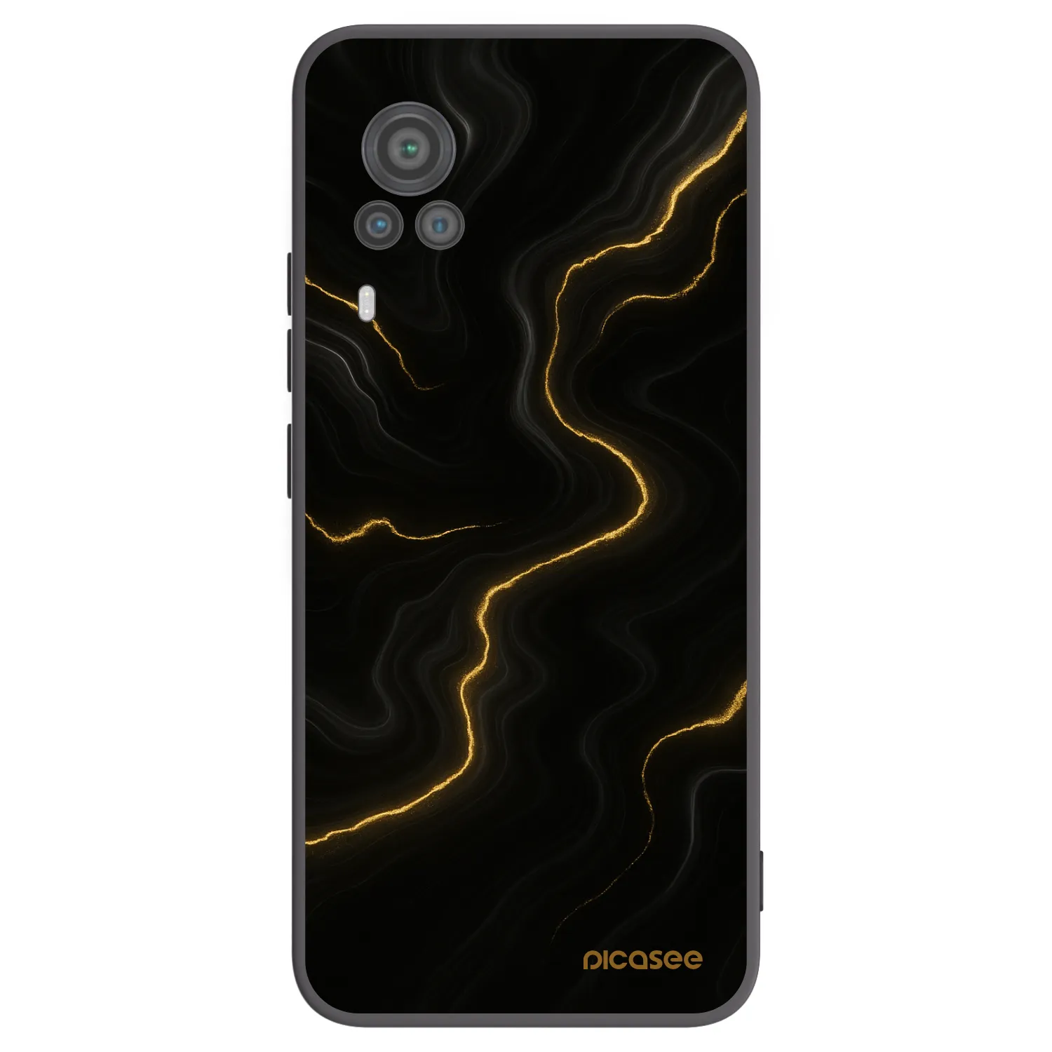 Picasee fekete szilikon tok az alábbi mobiltelefonokra Vivo X60 Pro 5G - Thunder