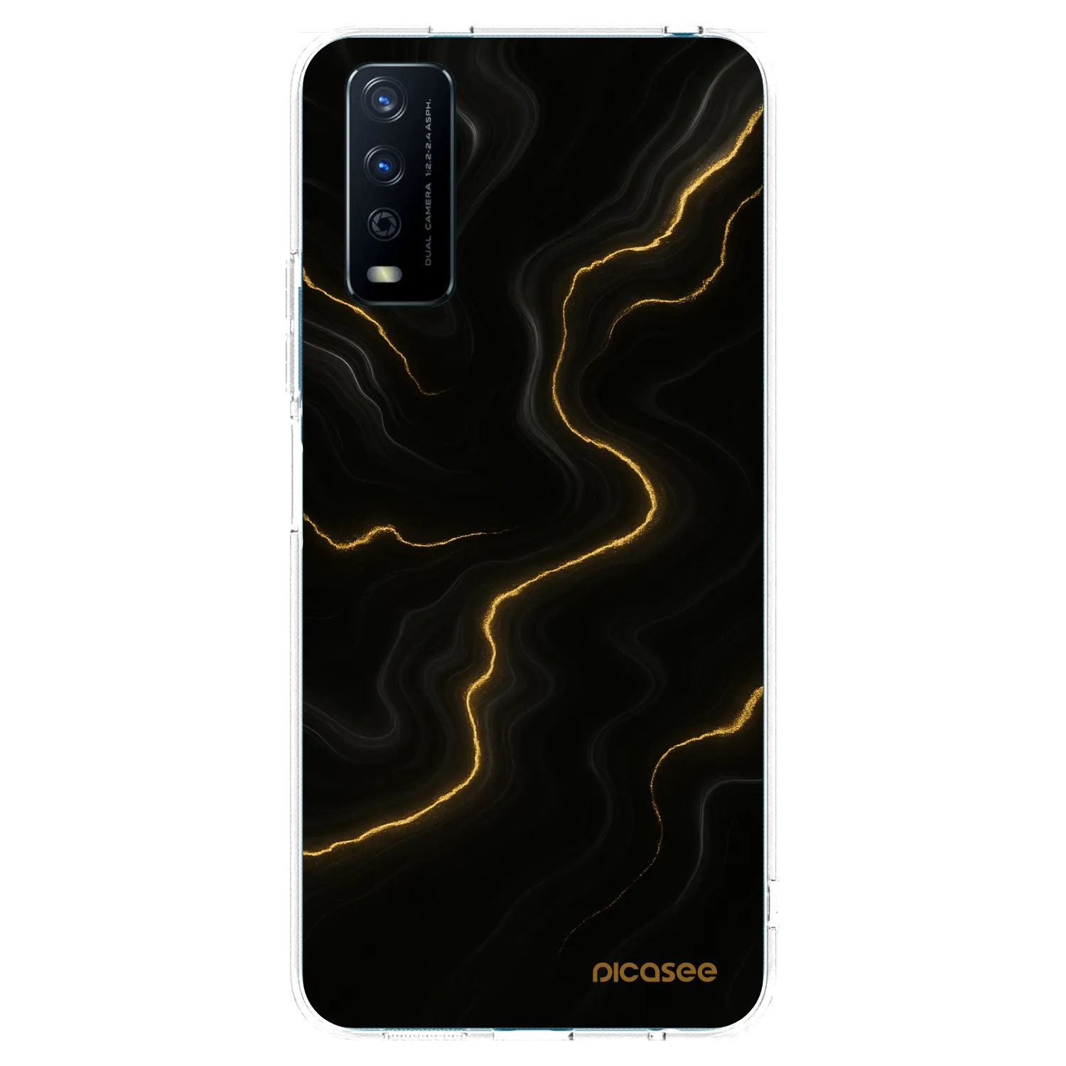 Picasee átlátszó szilikon tok az alábbi mobiltelefonokra Vivo Y11s - Thunder