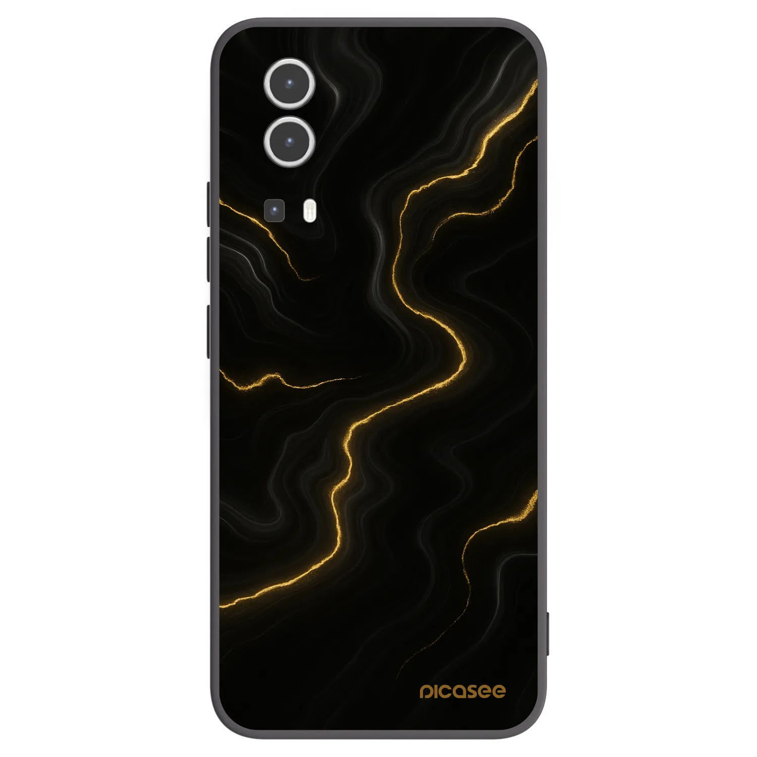 Picasee fekete szilikon tok az alábbi mobiltelefonokra Vivo Y72 5G - Thunder