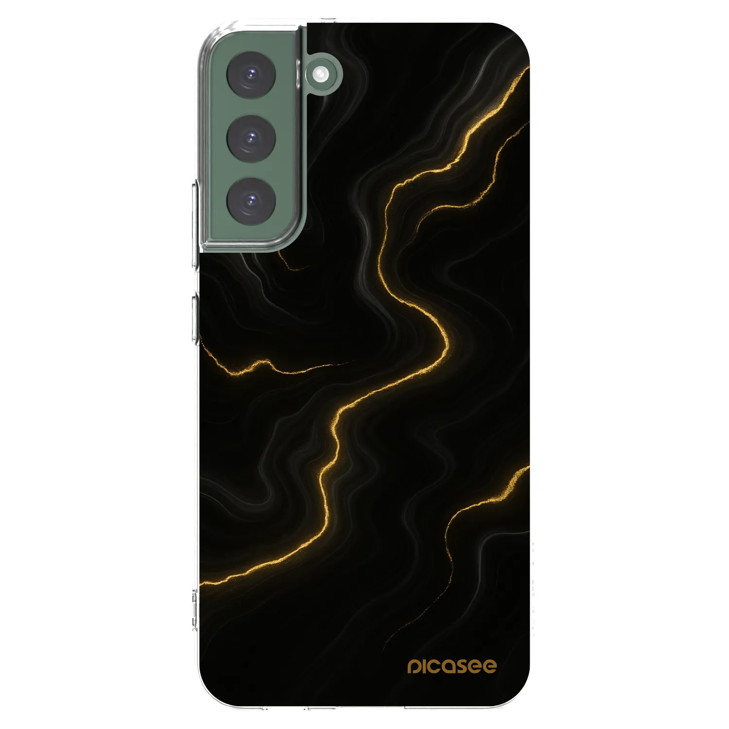 Picasee átlátszó szilikon tok az alábbi mobiltelefonokra Samsung Galaxy S22+ 5G - Thunder