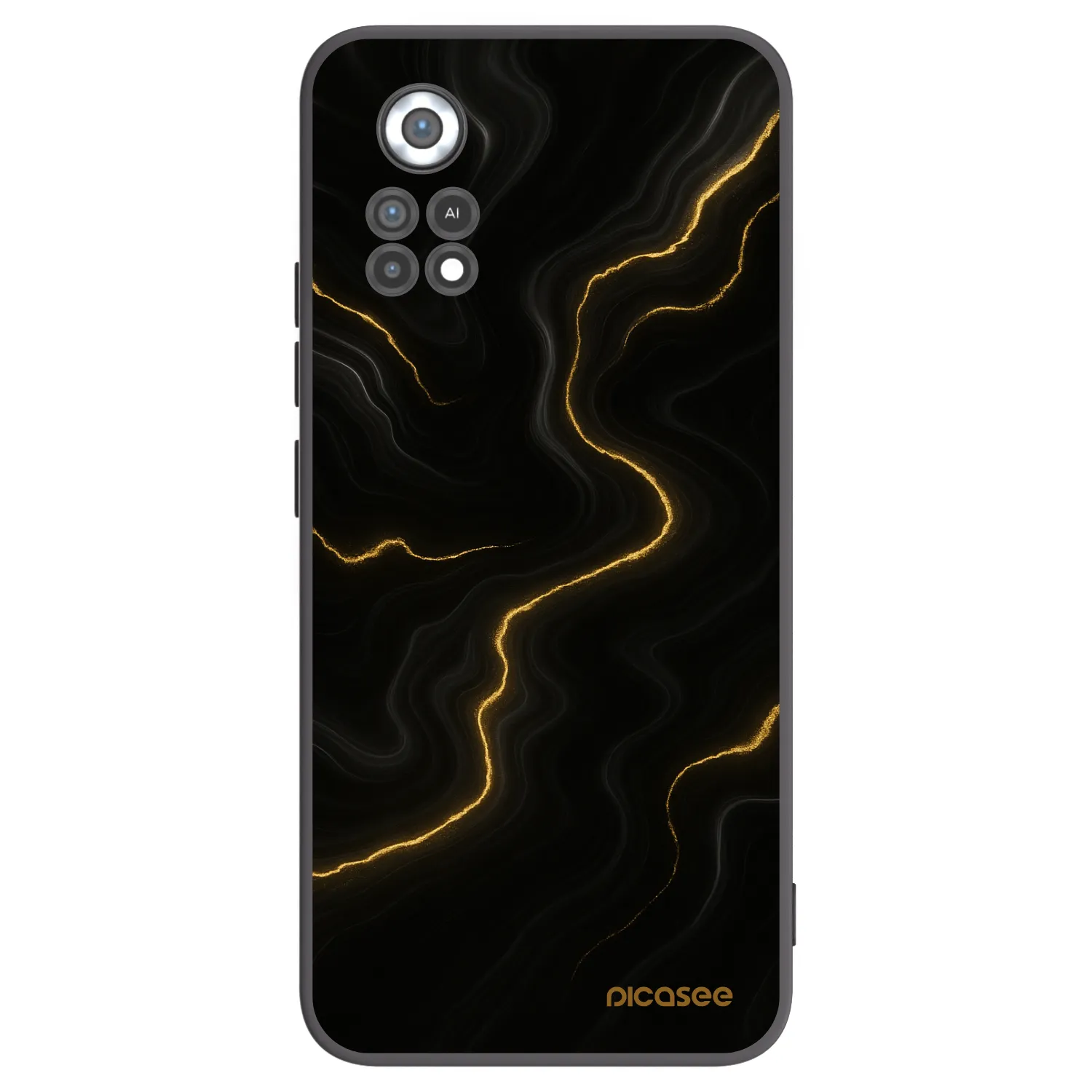 Picasee fekete szilikon tok az alábbi mobiltelefonokra Xiaomi Poco X4 Pro 5G - Thunder