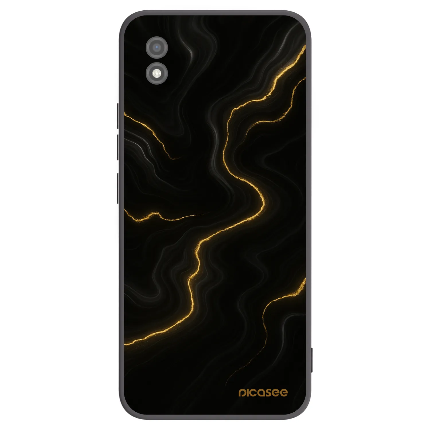 Picasee fekete szilikon tok az alábbi mobiltelefonokra Realme C11 (2021) - Thunder