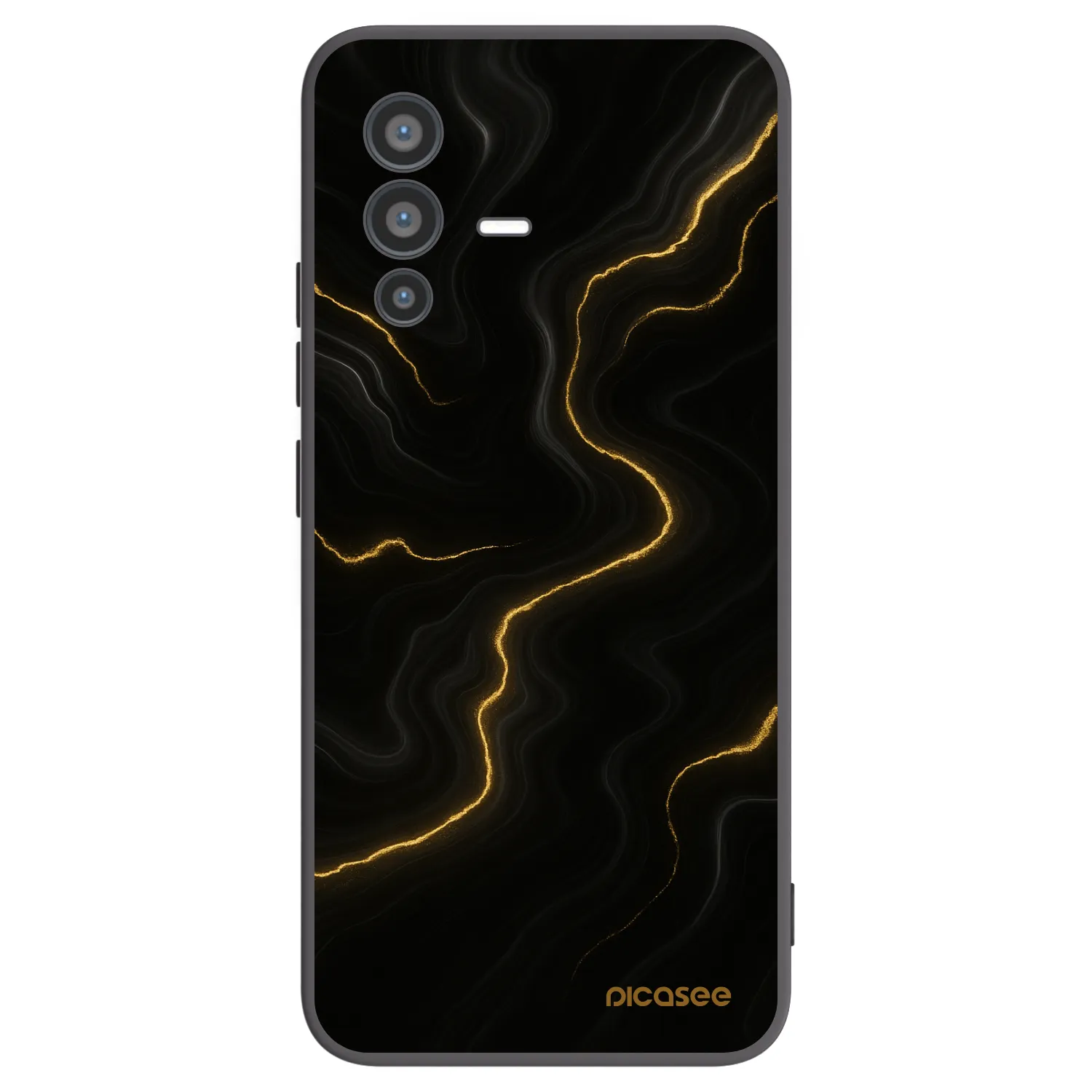 Picasee fekete szilikon tok az alábbi mobiltelefonokra Vivo V23 5G - Thunder