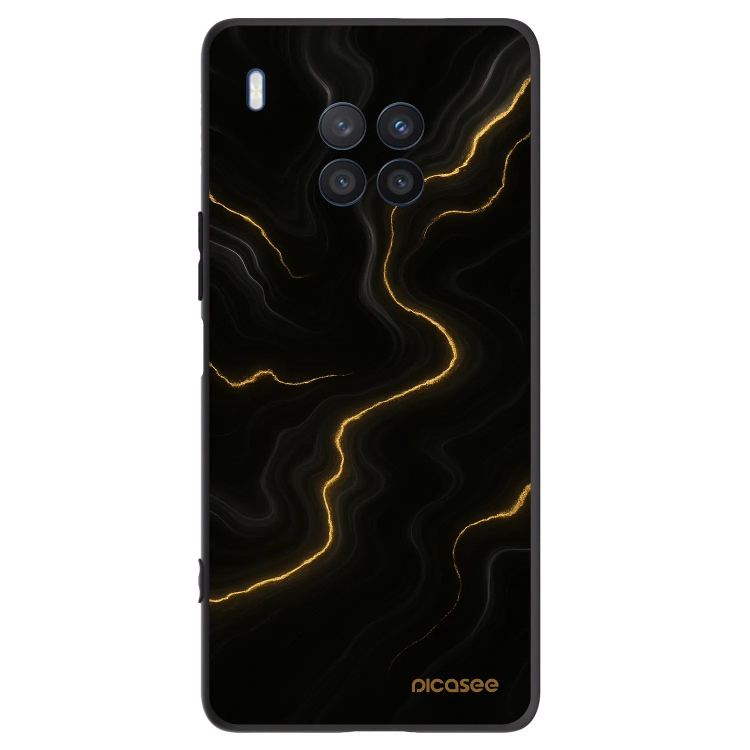 Picasee fekete szilikon tok az alábbi mobiltelefonokra Honor 50 Lite - Thunder