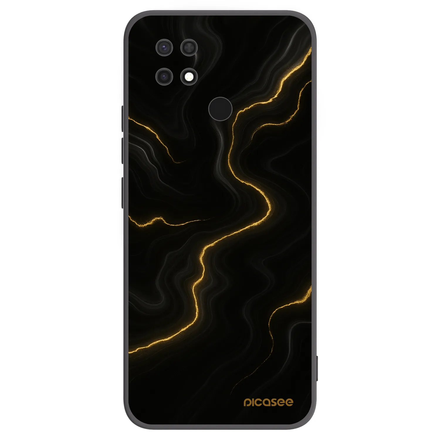 Picasee fekete szilikon tok az alábbi mobiltelefonokra Xiaomi Redmi 10C - Thunder