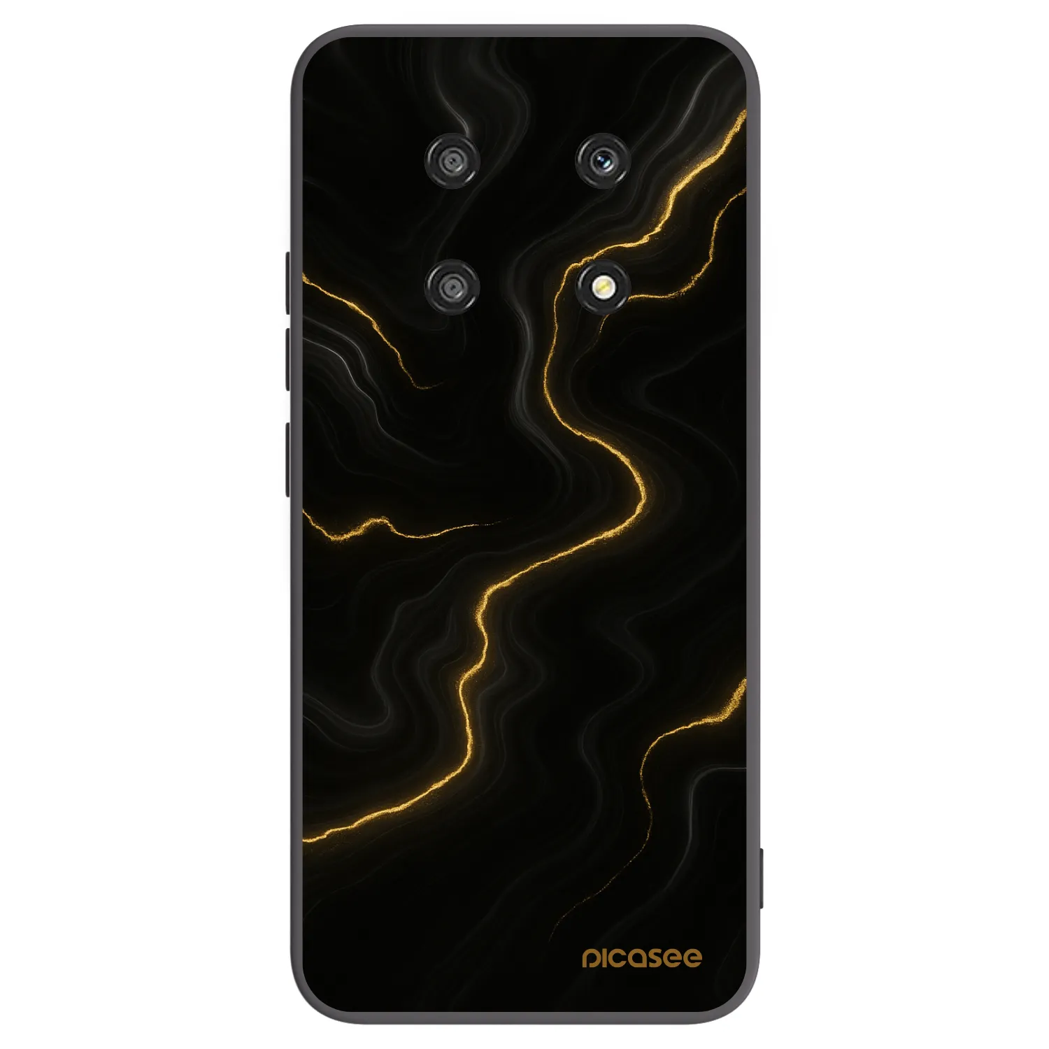 Picasee fekete szilikon tok az alábbi mobiltelefonokra Honor Magic4 Lite 5G - Thunder