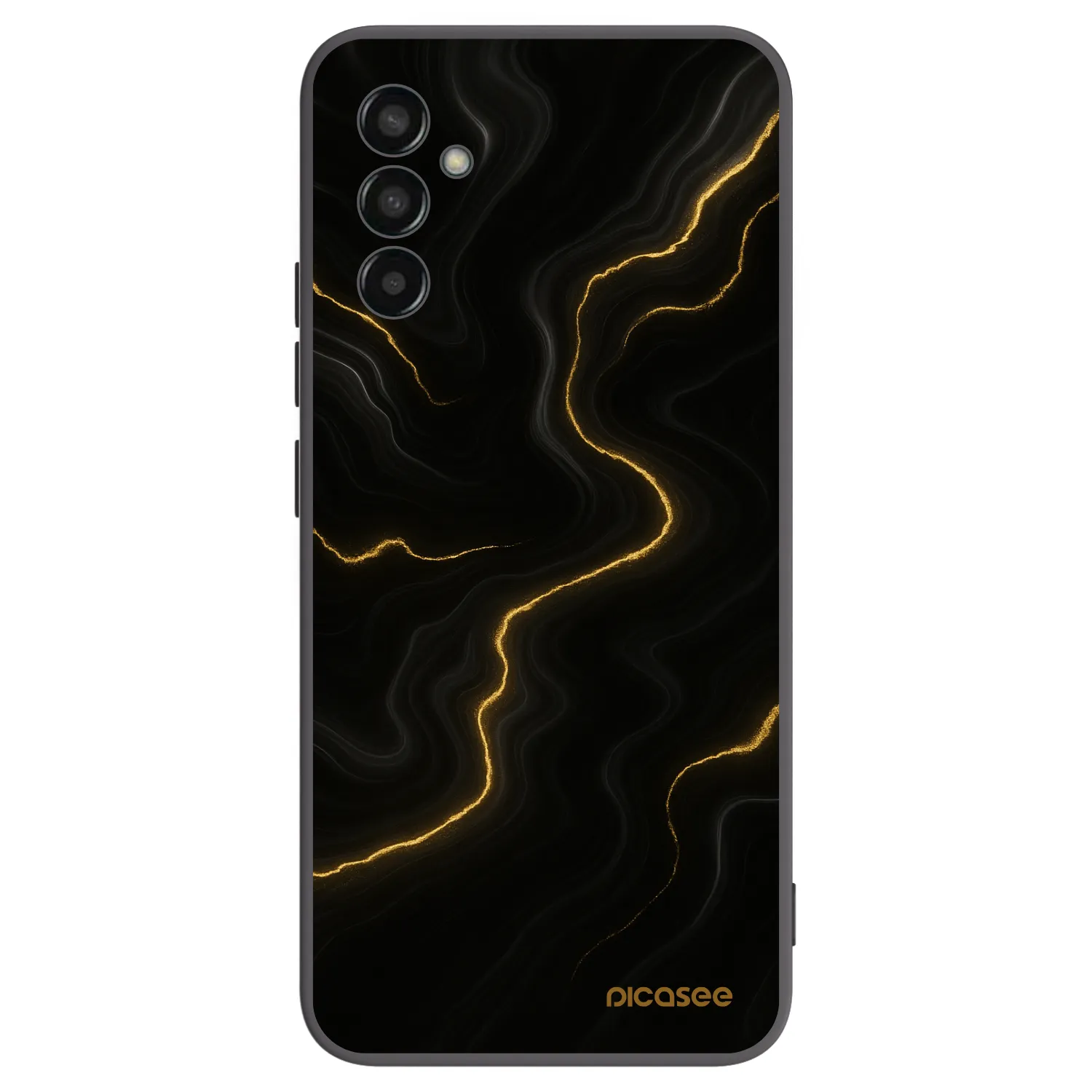 Picasee fekete szilikon tok az alábbi mobiltelefonokra Samsung Galaxy M13 M135F - Thunder