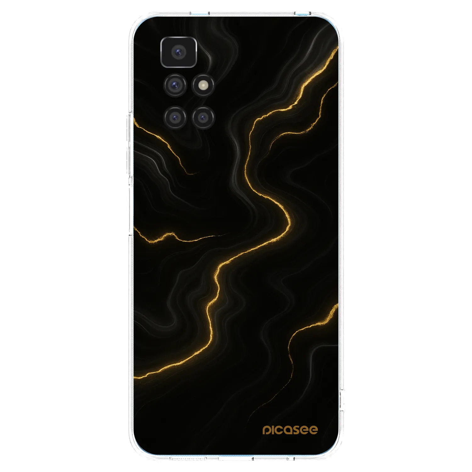 Picasee átlátszó szilikon tok az alábbi mobiltelefonokra Xiaomi Redmi 10 (2022) - Thunder