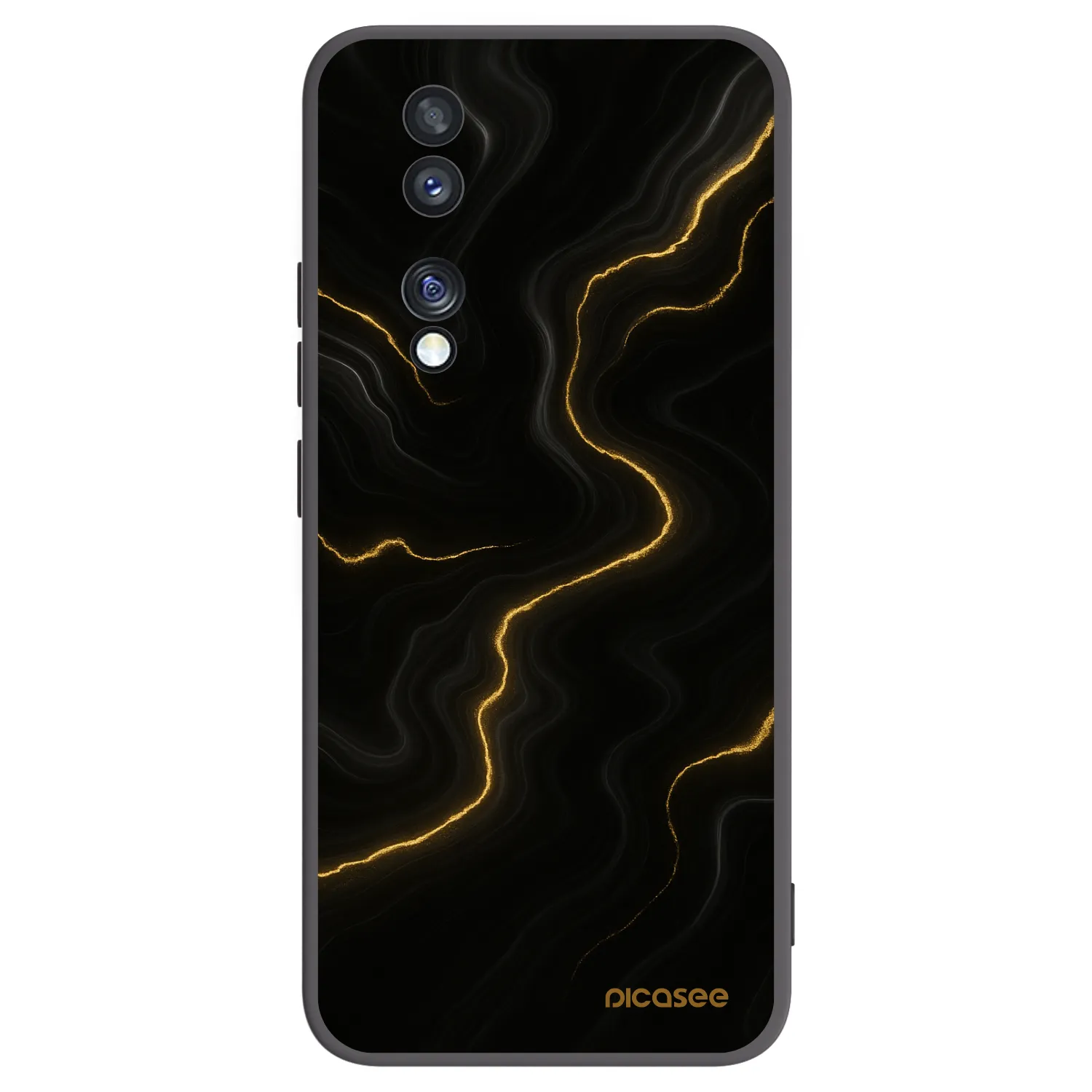 Picasee fekete szilikon tok az alábbi mobiltelefonokra Honor 70 - Thunder