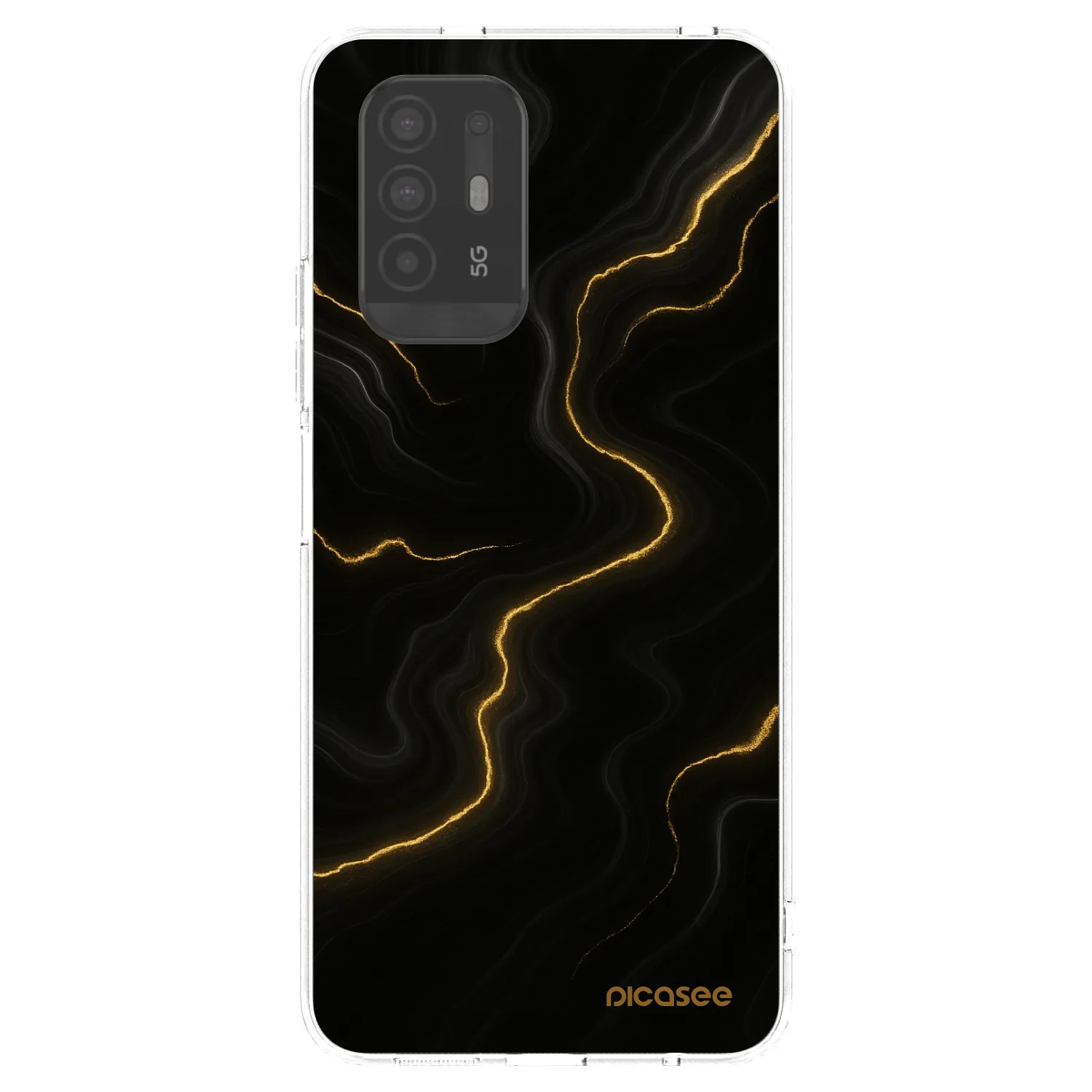 Picasee átlátszó szilikon tok az alábbi mobiltelefonokra OPPO A94 5G - Thunder