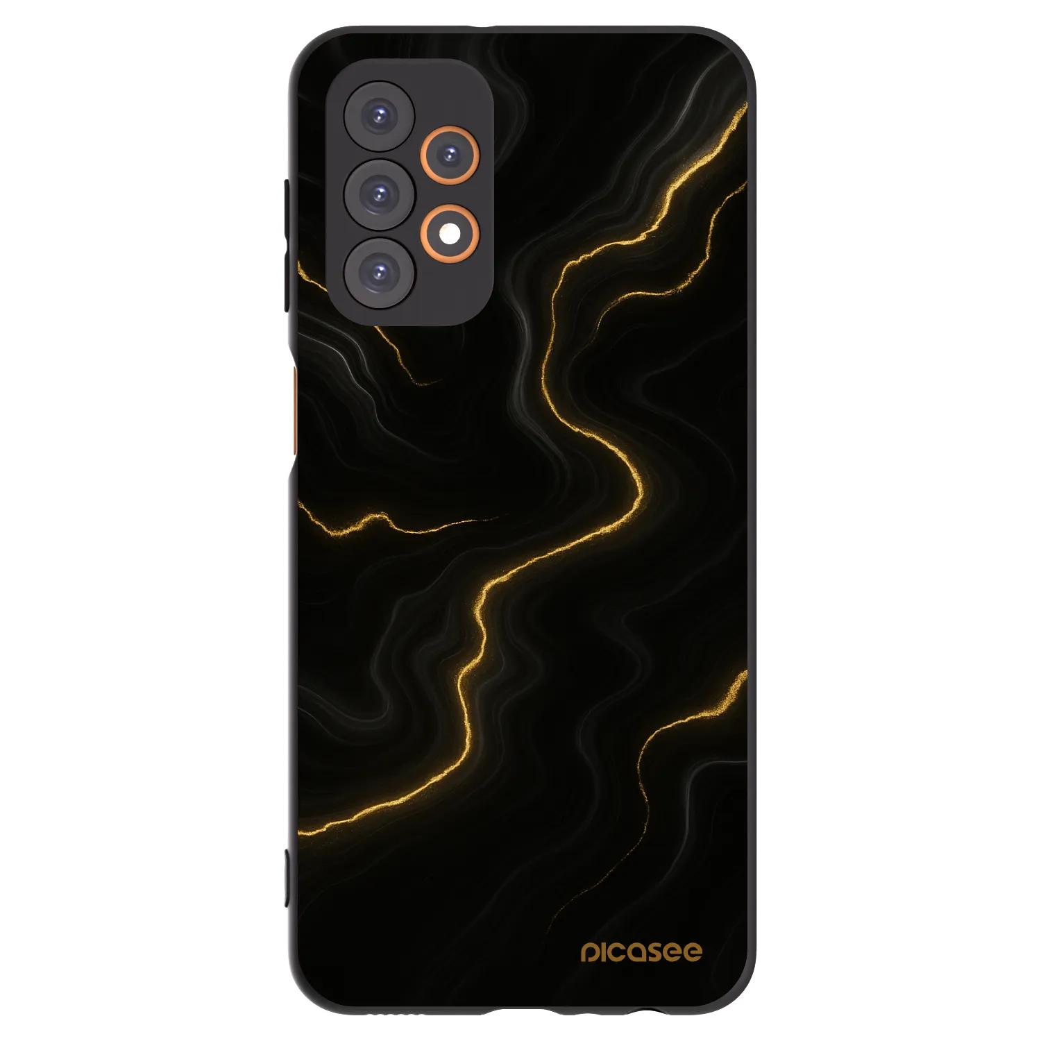 Picasee fekete szilikon tok az alábbi mobiltelefonokra Samsung Galaxy A23 A236B 5G - Thunder