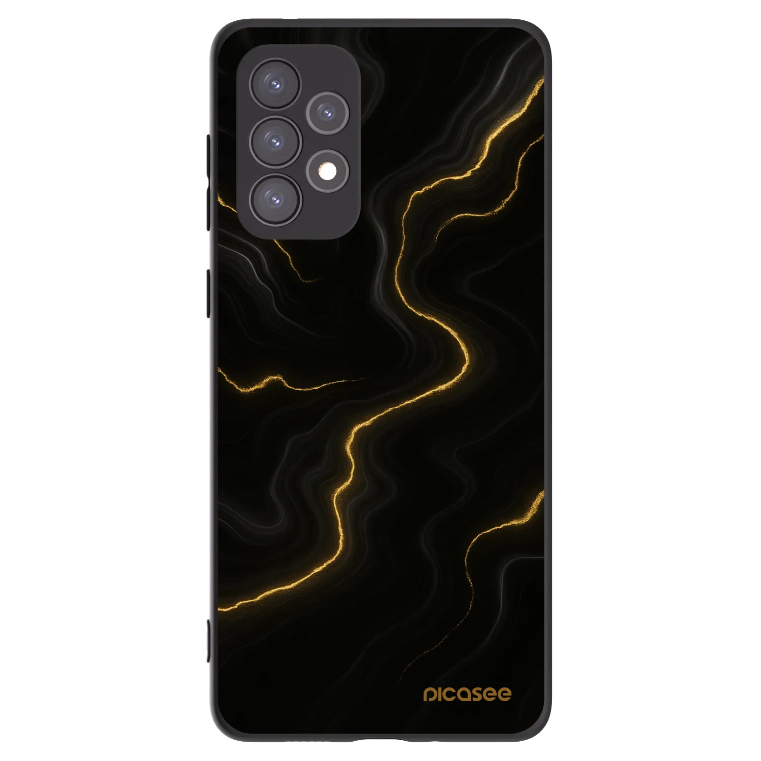 Picasee fekete szilikon tok az alábbi mobiltelefonokra Samsung Galaxy A73 5G - Thunder