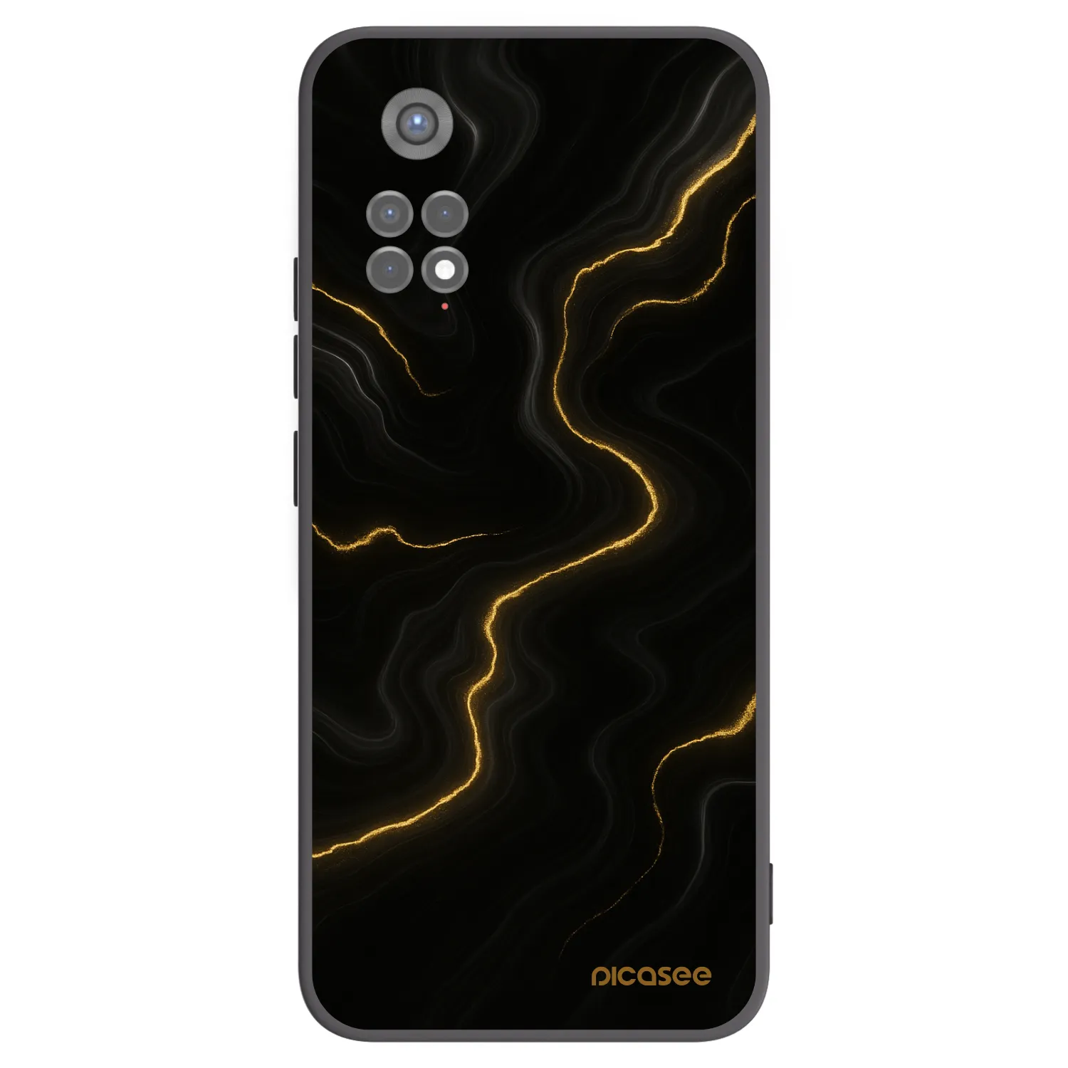Picasee fekete szilikon tok az alábbi mobiltelefonokra Xiaomi Redmi Note 11S 5G - Thunder