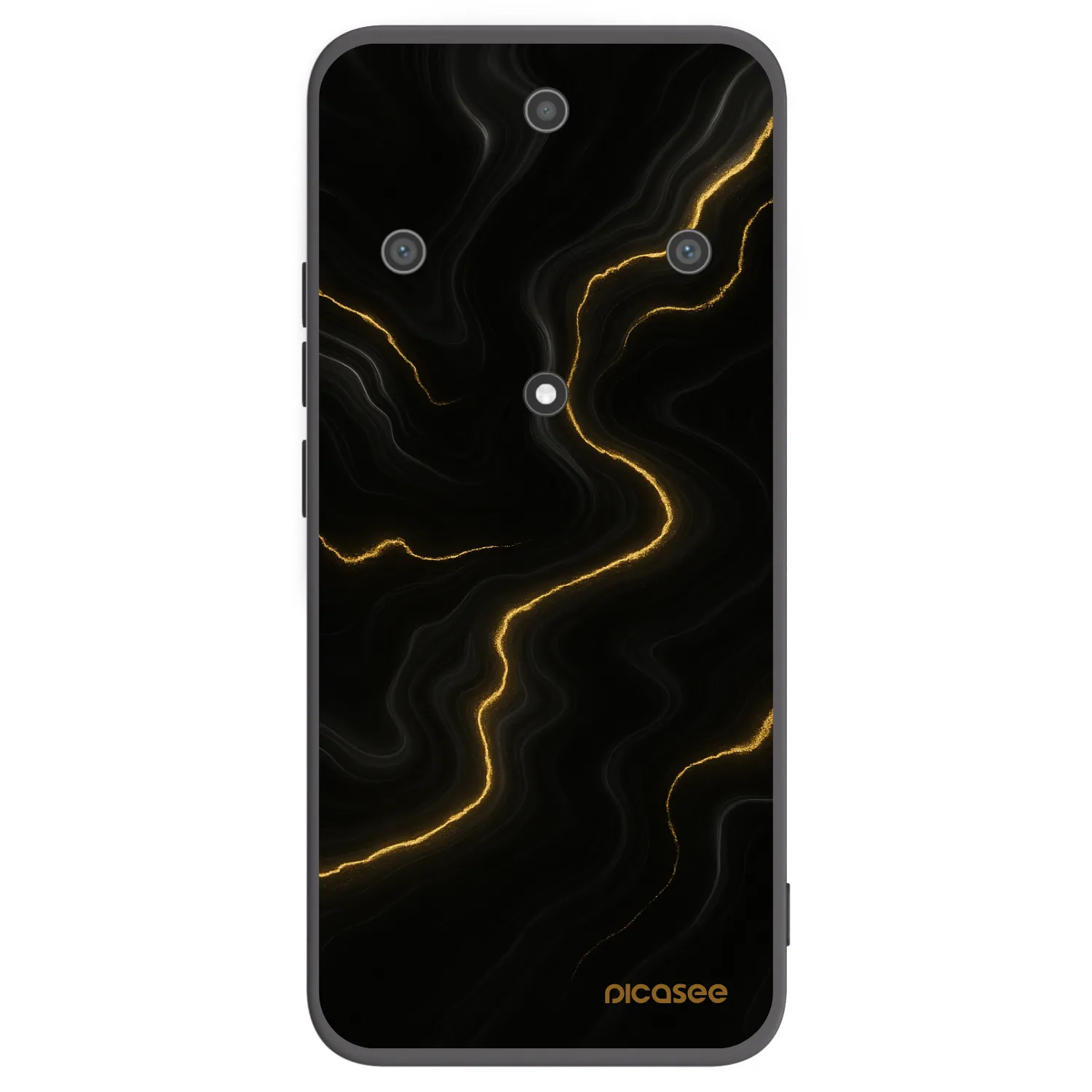 Picasee fekete szilikon tok az alábbi mobiltelefonokra Honor Magic5 Lite 5G - Thunder
