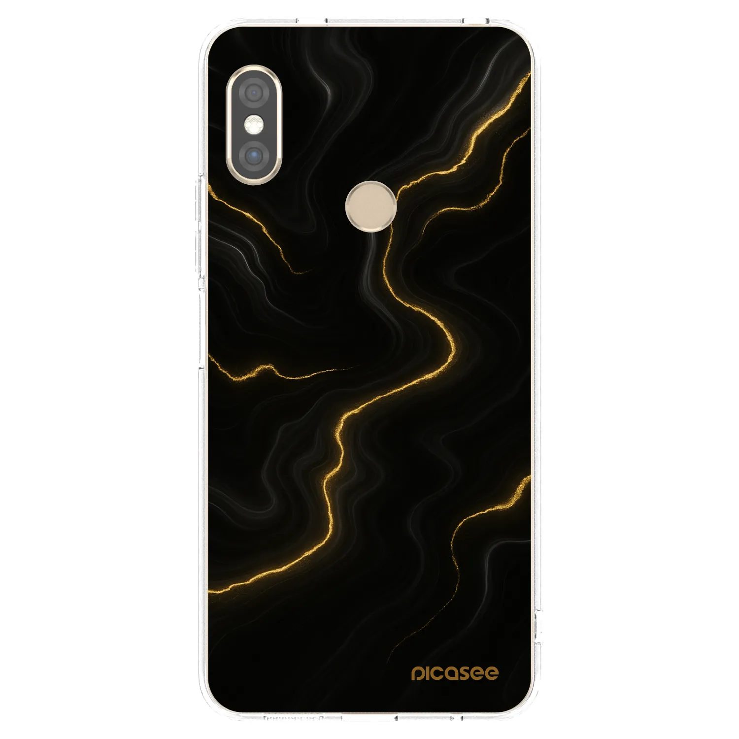 Picasee átlátszó szilikon tok az alábbi mobiltelefonokra Xiaomi Redmi Note 5 Global - Thunder