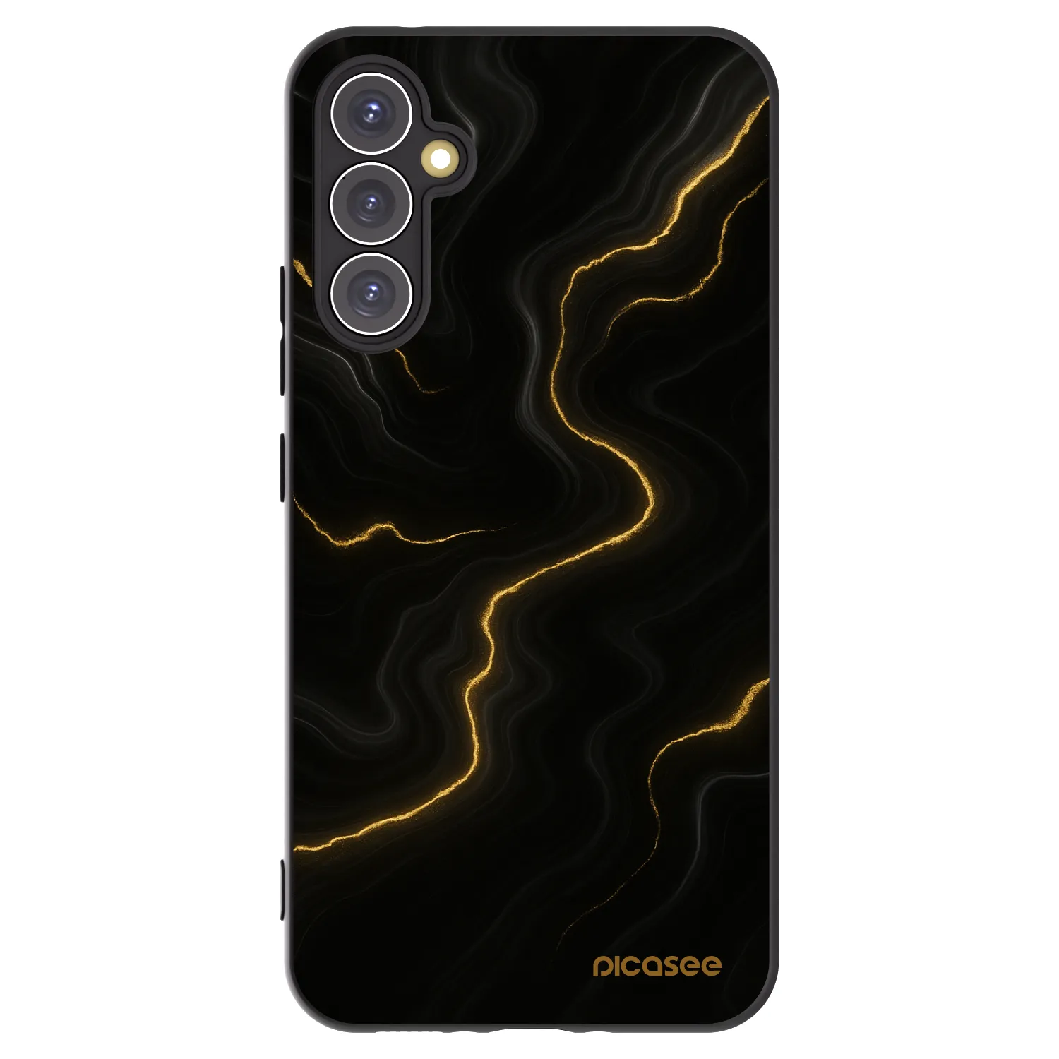 Picasee fekete szilikon tok az alábbi mobiltelefonokra Samsung Galaxy A34 5G A346B - Thunder