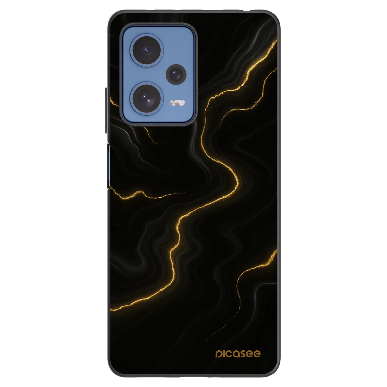 Picasee fekete szilikon tok az alábbi mobiltelefonokra Xiaomi Redmi Note 12 Pro 5G - Thunder