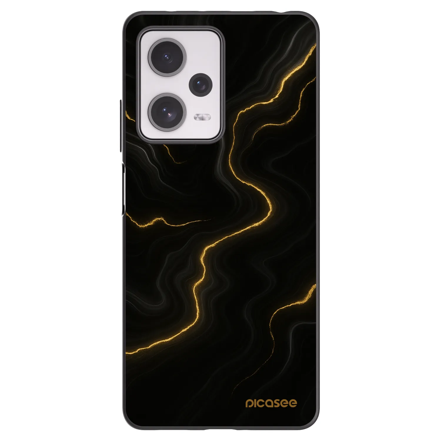 Picasee fekete szilikon tok az alábbi mobiltelefonokra Xiaomi Redmi Note 12 Pro+ 5G - Thunder