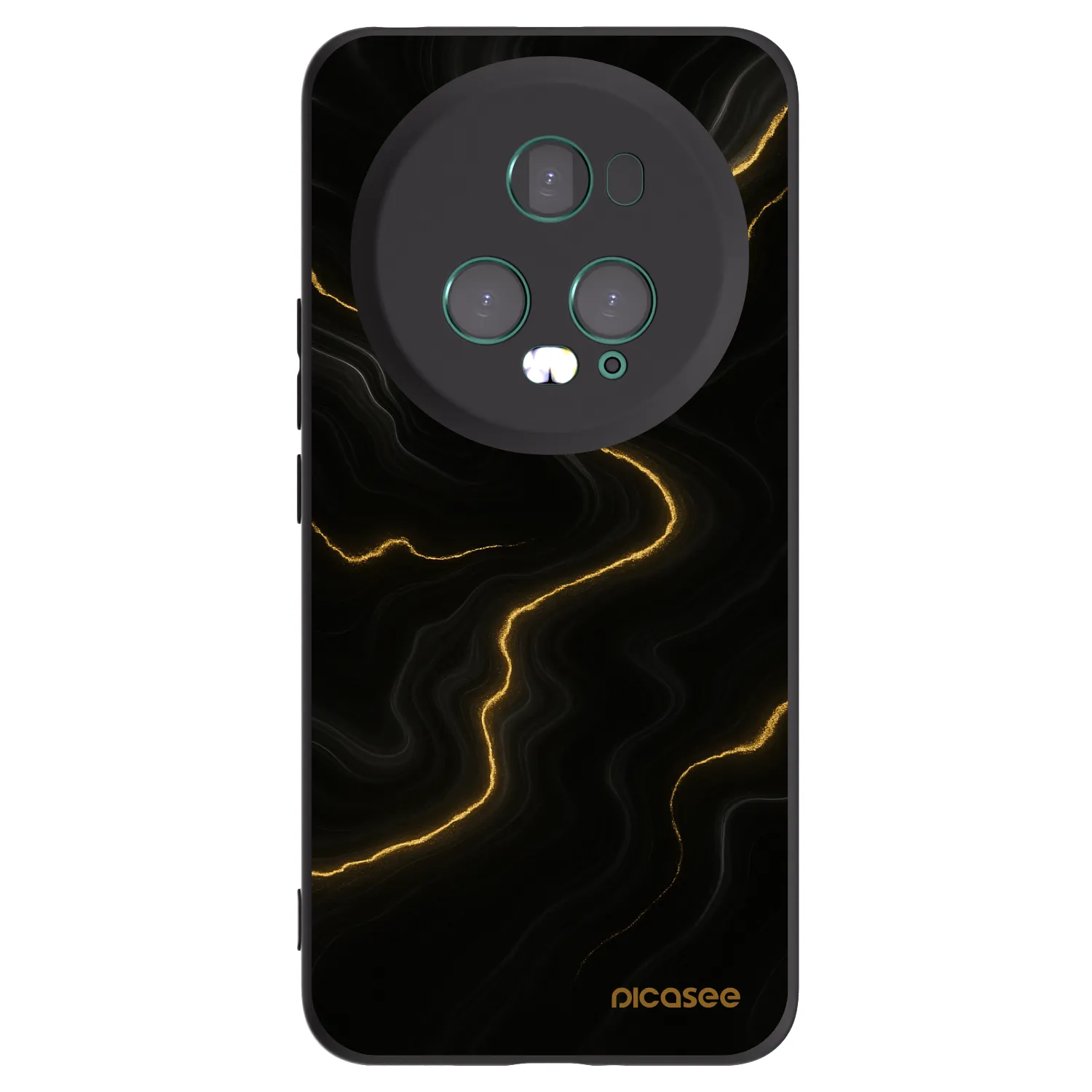 Picasee fekete szilikon tok az alábbi mobiltelefonokra Honor Magic5 Pro - Thunder